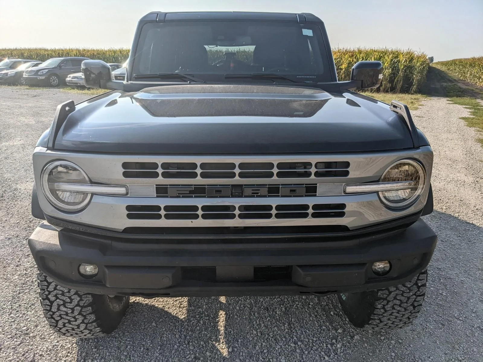 Ford Bronco Custom Heritage Grill in Solar Silver + Oracle letter lights added to my Bronco! PXL_20220916_140939902