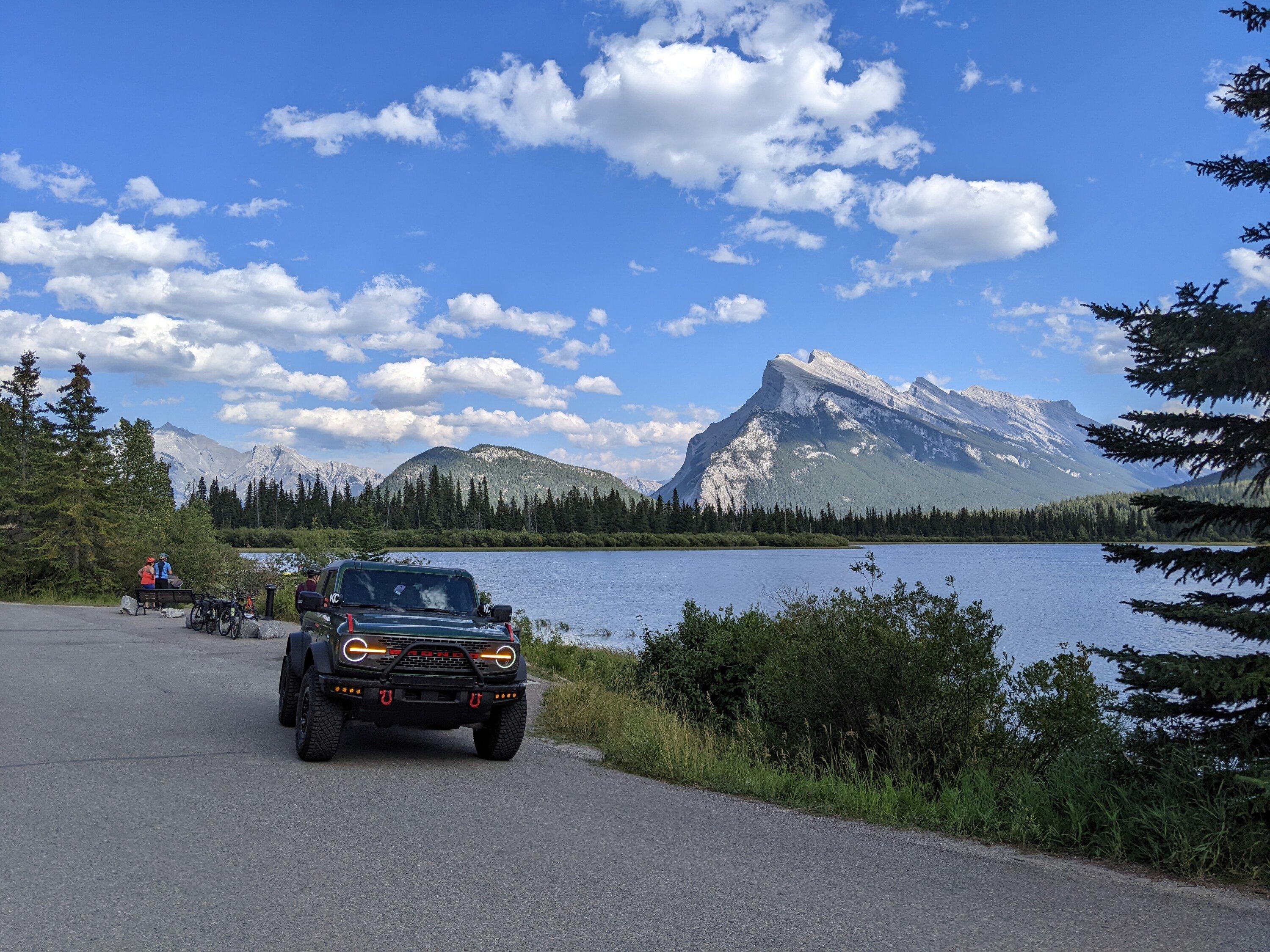 Ford Bronco Toronto to Tombstone Territorial Park, Yukon and Back in The Hulk Badlands Bronco banff1