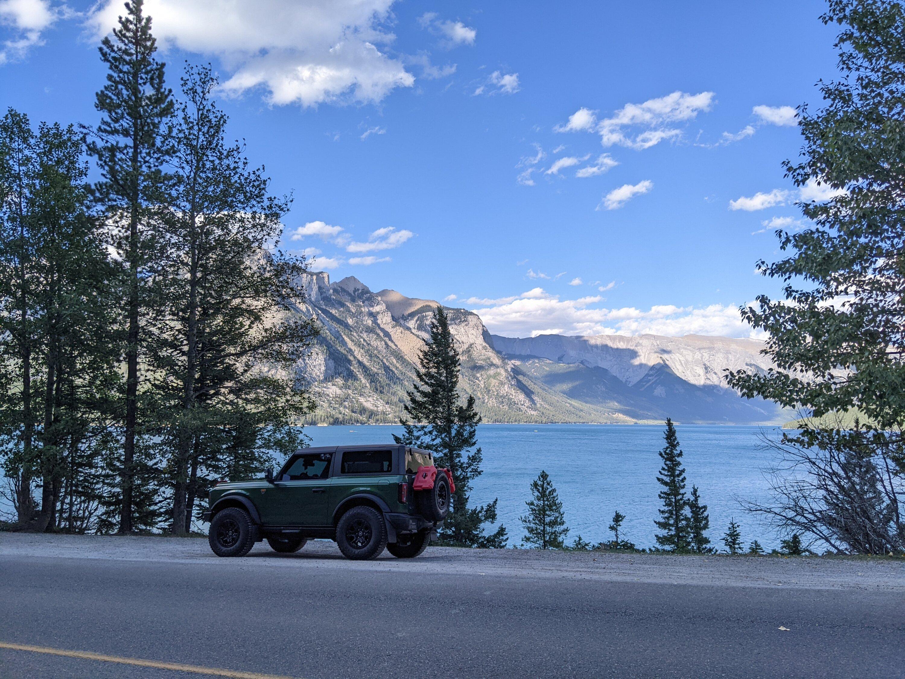Ford Bronco Toronto to Tombstone Territorial Park, Yukon and Back in The Hulk Badlands Bronco banff3