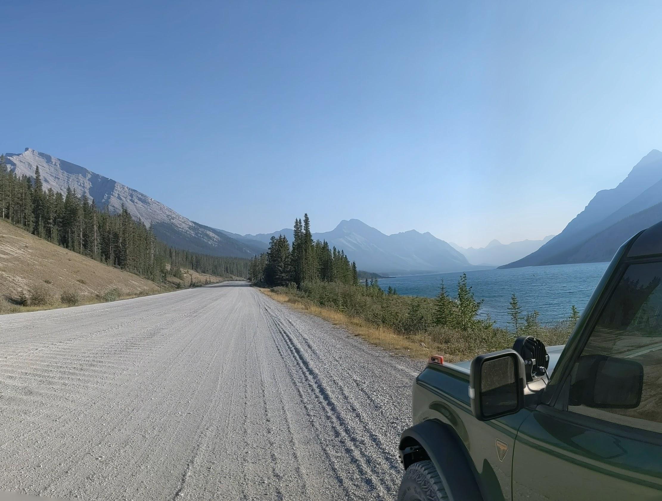 Ford Bronco Toronto to Tombstone Territorial Park, Yukon and Back in The Hulk Badlands Bronco spray_lakes3
