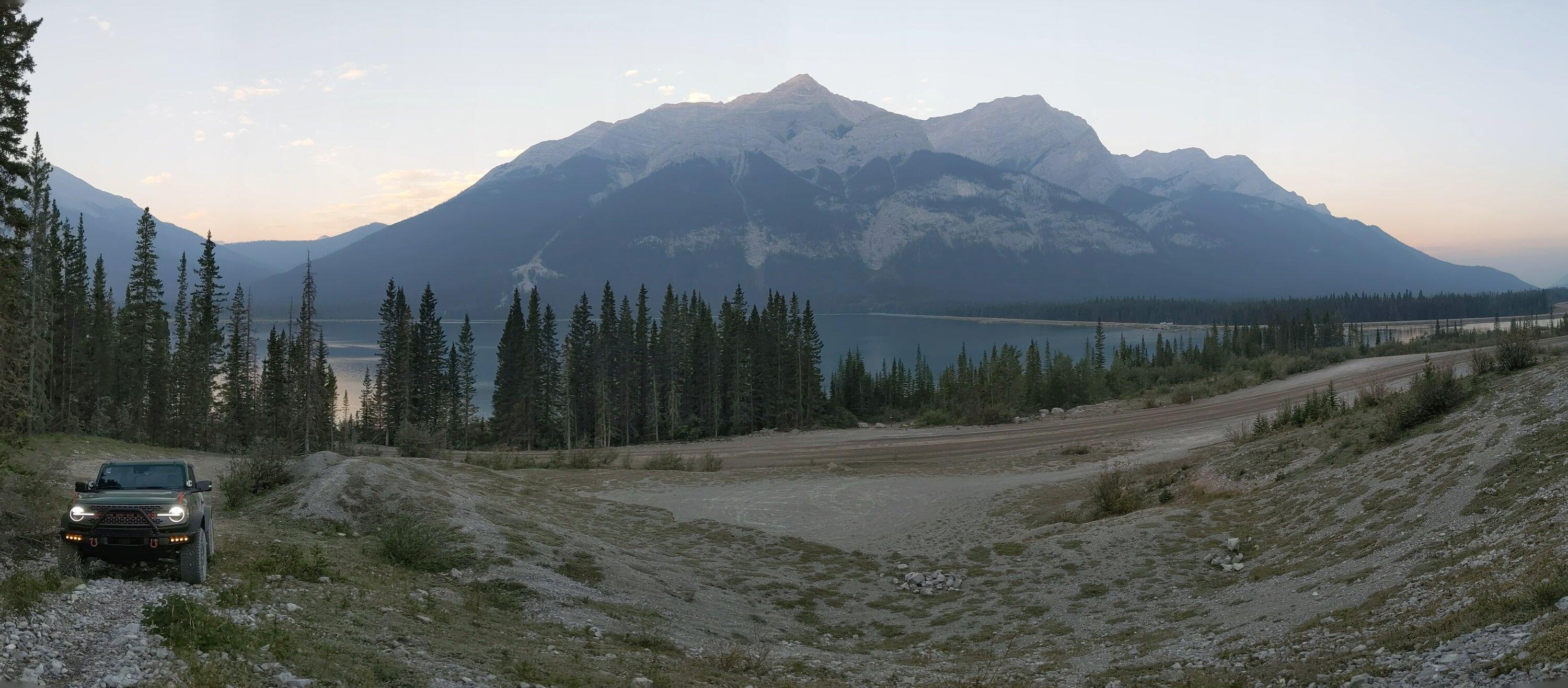 Ford Bronco Toronto to Tombstone Territorial Park, Yukon and Back in The Hulk Badlands Bronco spray_lakes6
