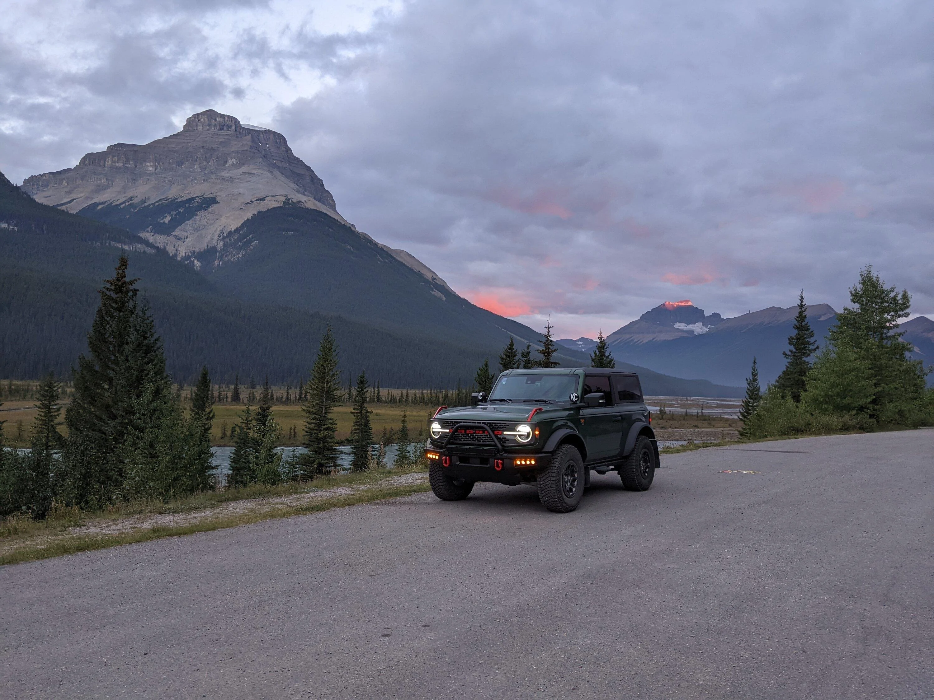 Ford Bronco Toronto to Tombstone Territorial Park, Yukon and Back in The Hulk Badlands Bronco icefields1
