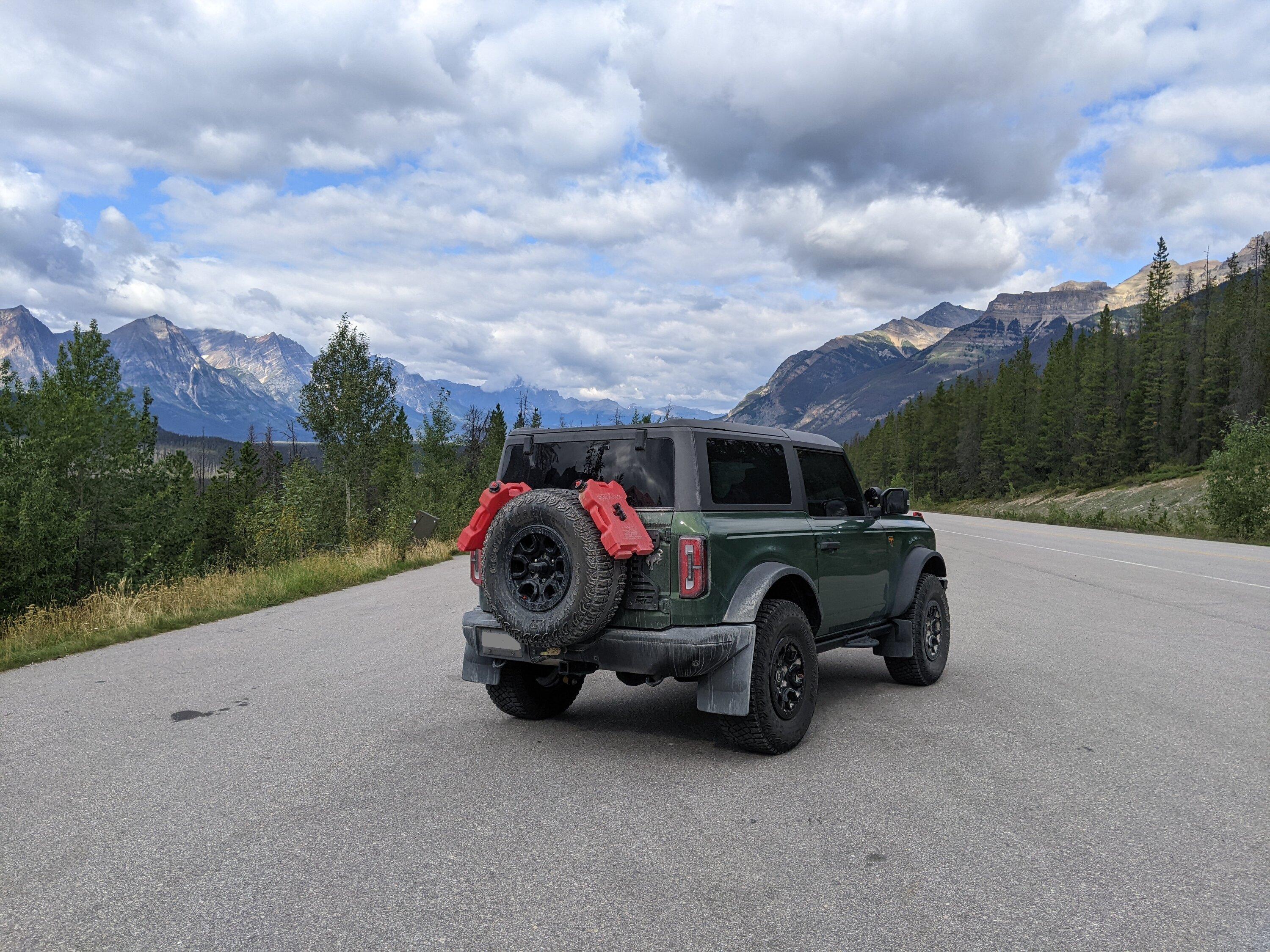 Ford Bronco Toronto to Tombstone Territorial Park, Yukon and Back in The Hulk Badlands Bronco icefields4