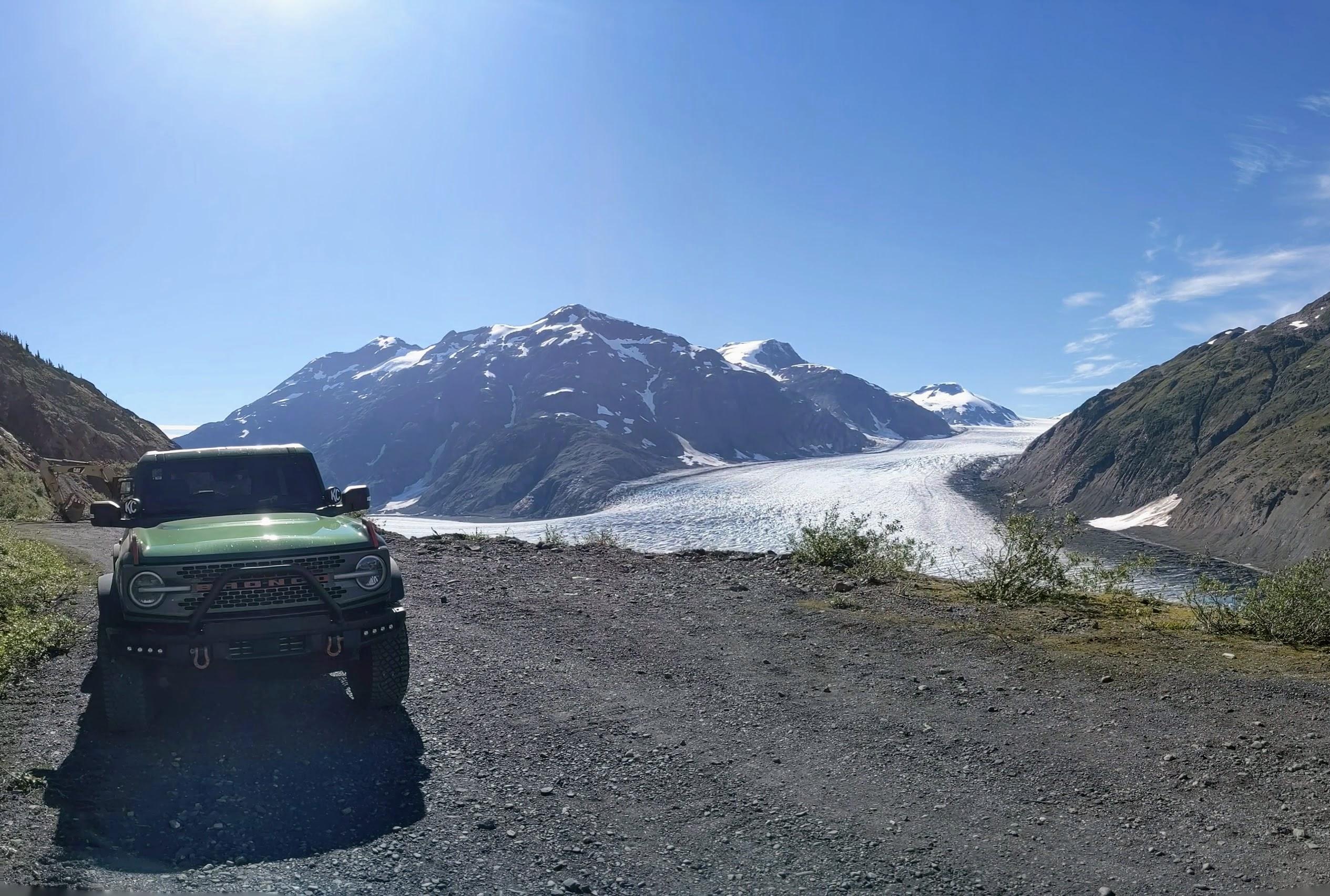 Ford Bronco Toronto to Tombstone Territorial Park, Yukon and Back in The Hulk Badlands Bronco salmon_glacier5