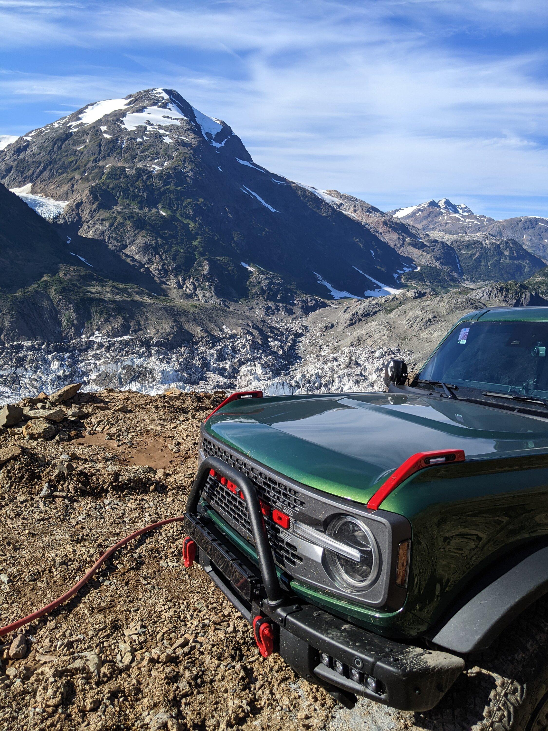 Ford Bronco Toronto to Tombstone Territorial Park, Yukon and Back in The Hulk Badlands Bronco salmon_glacier6