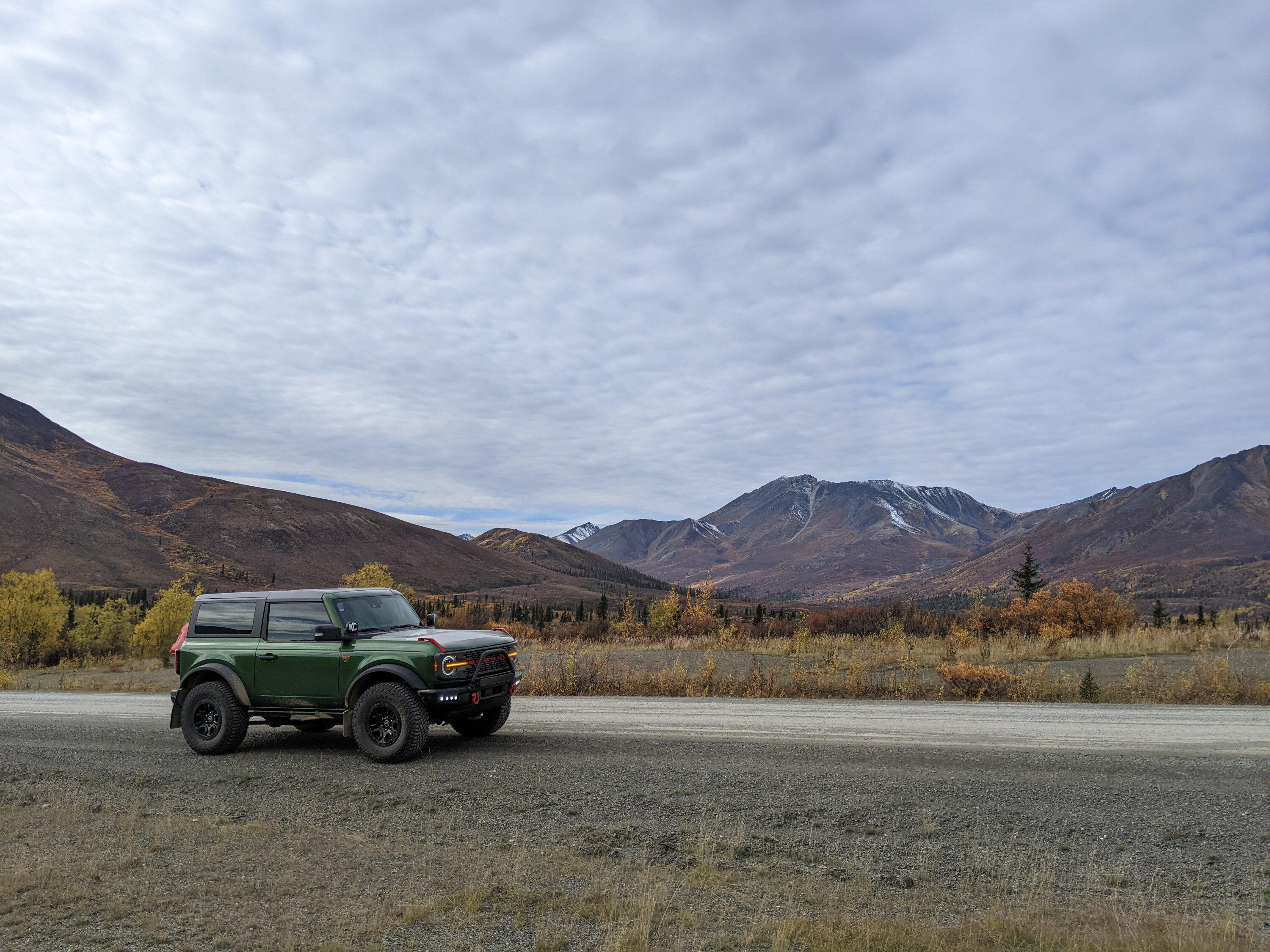 Ford Bronco Toronto to Tombstone Territorial Park, Yukon and Back in The Hulk Badlands Bronco tombstone3