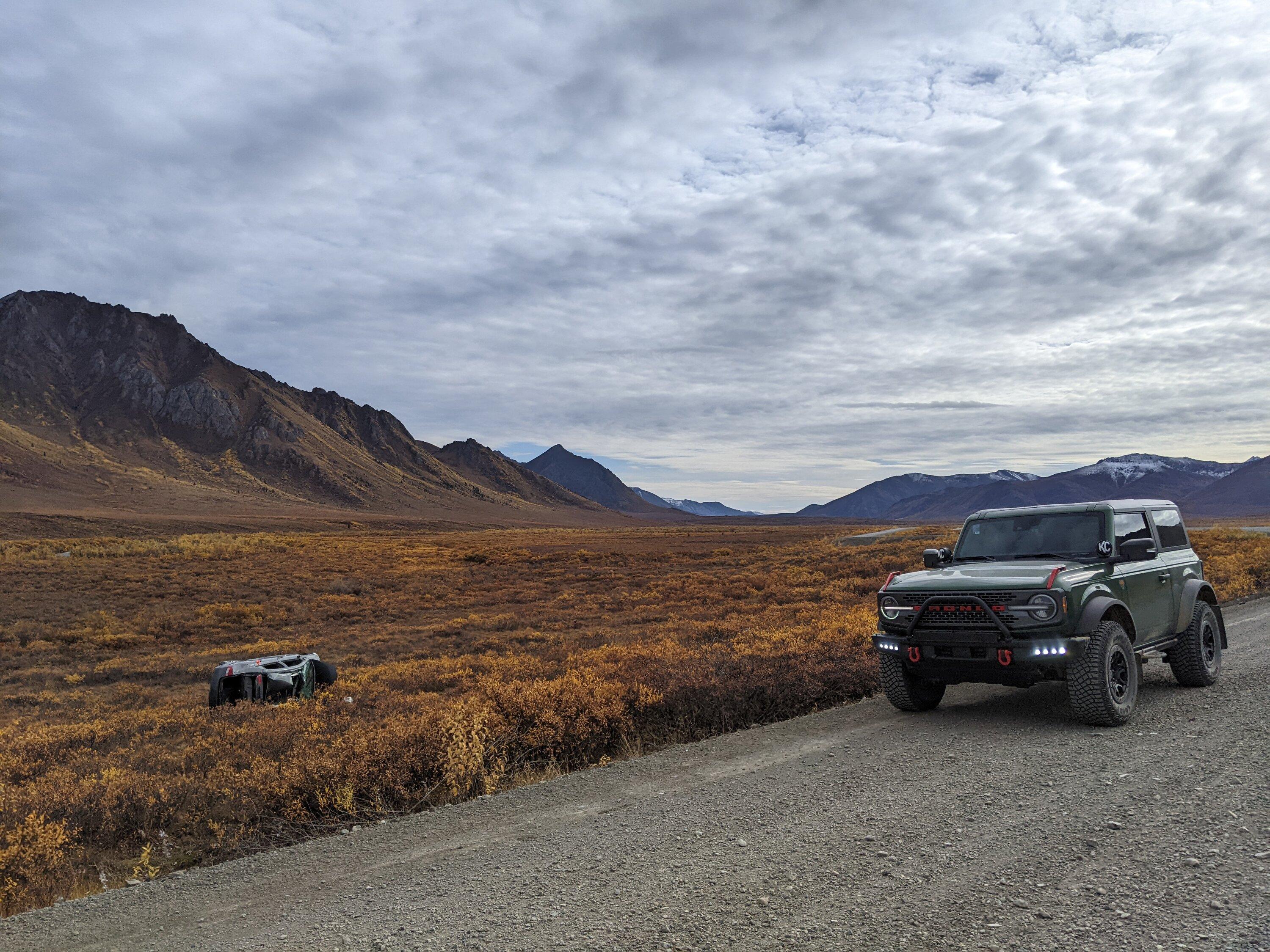 Ford Bronco Toronto to Tombstone Territorial Park, Yukon and Back in The Hulk Badlands Bronco tombstone11