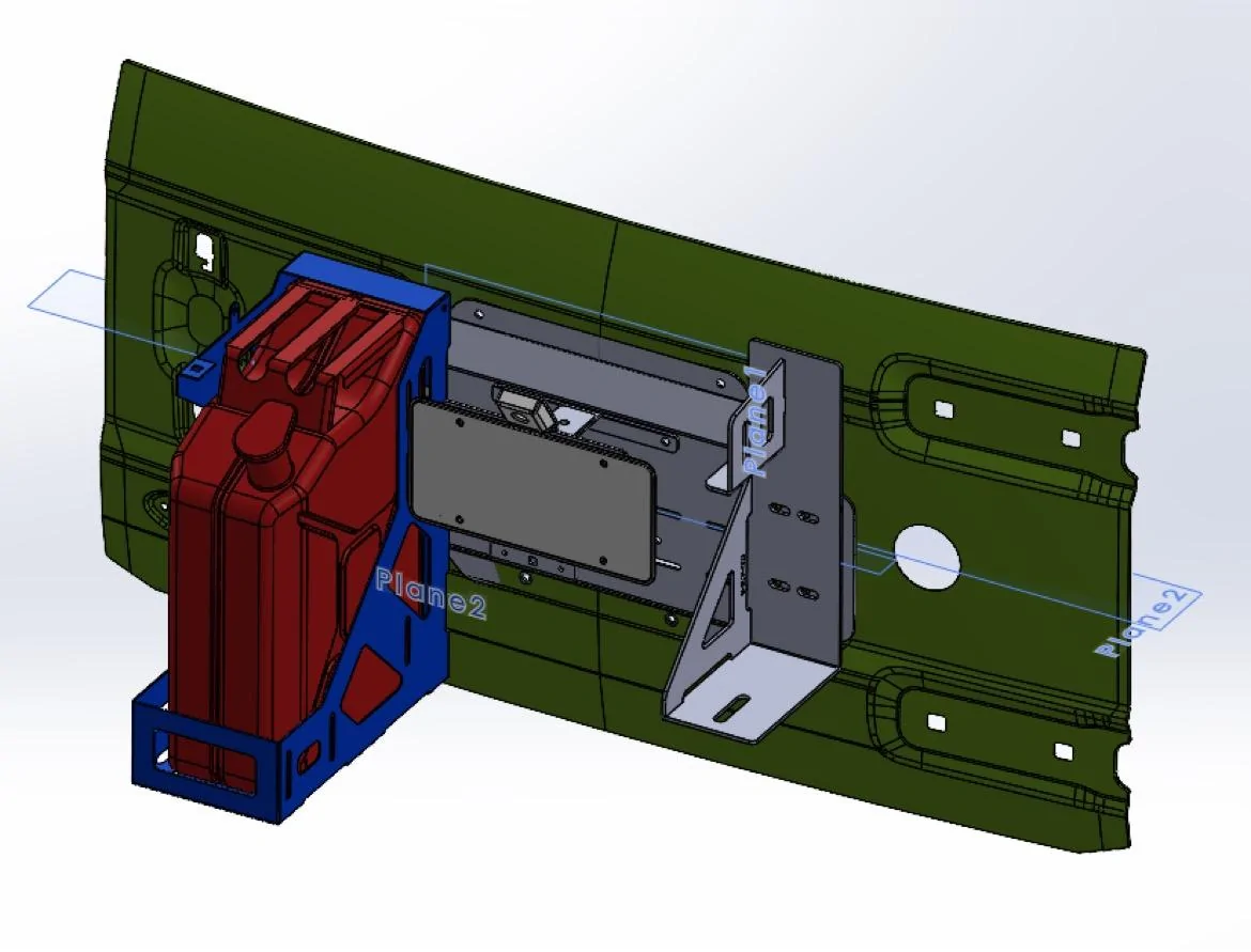 Ford Bronco JcrOffroad Trailgate plate prototype. FF058E62-DAFB-4F03-A5F4-D495F133B723