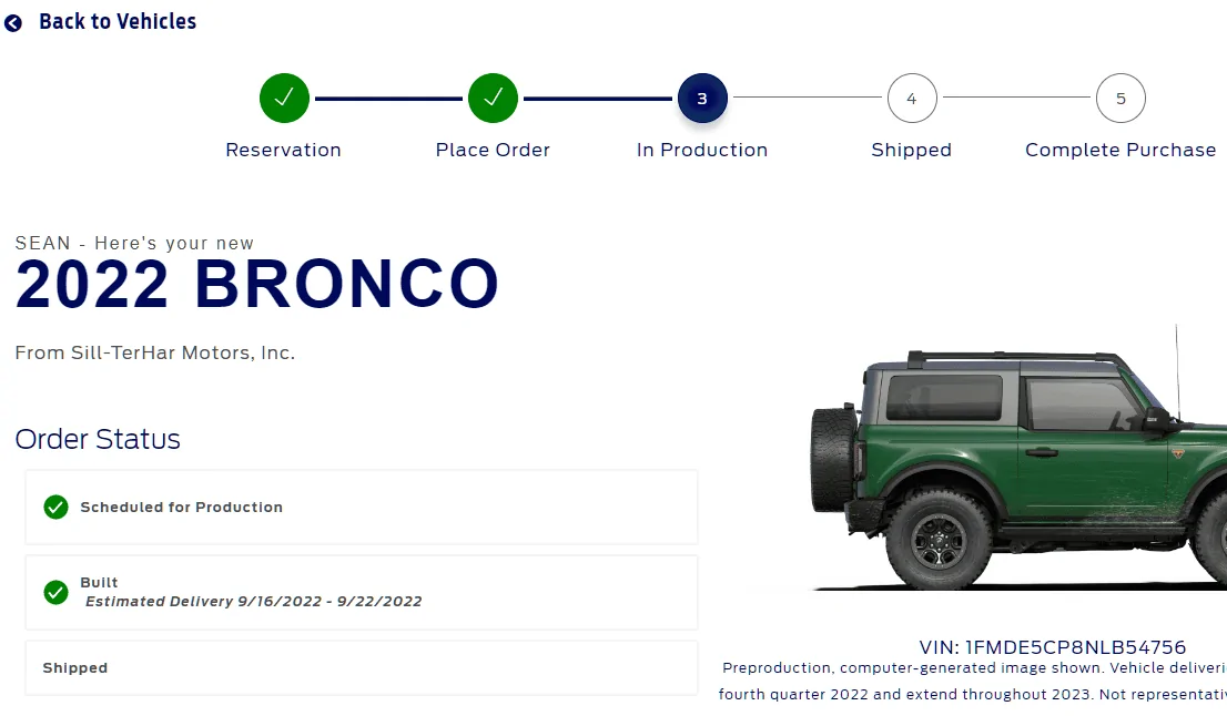 Ford Bronco 8/15/22 Build Week Group 1663716735208