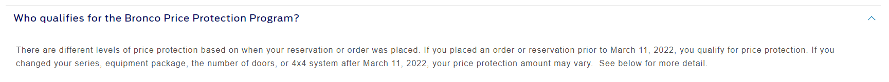 Ford Bronco NO price protection???? Screenshot 2022-09-21 154928