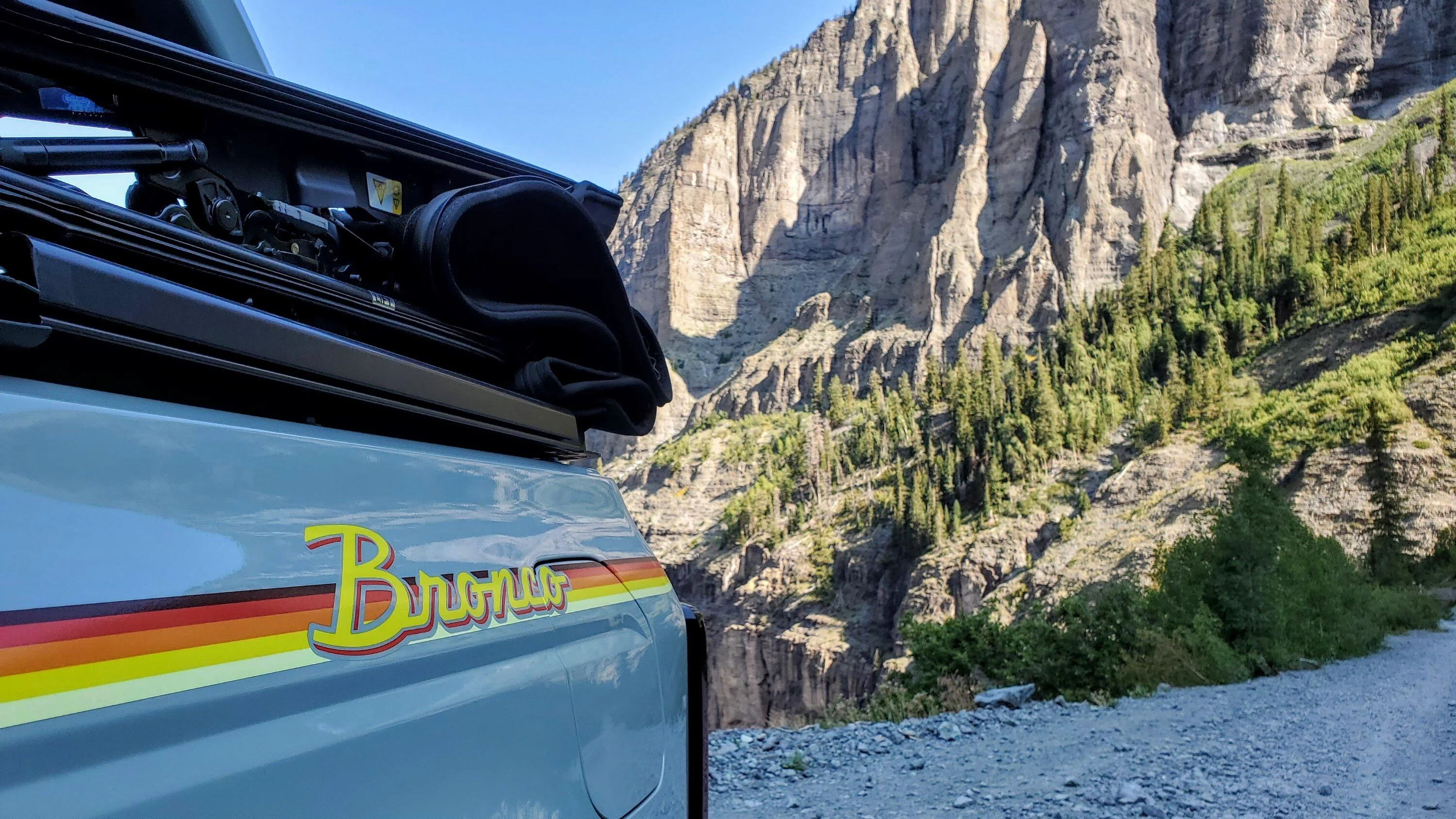 Ford Bronco Colorado Road Trip:  Bridal Veil Falls, Alta Ghost Town & Imogene Pass fallsbronco