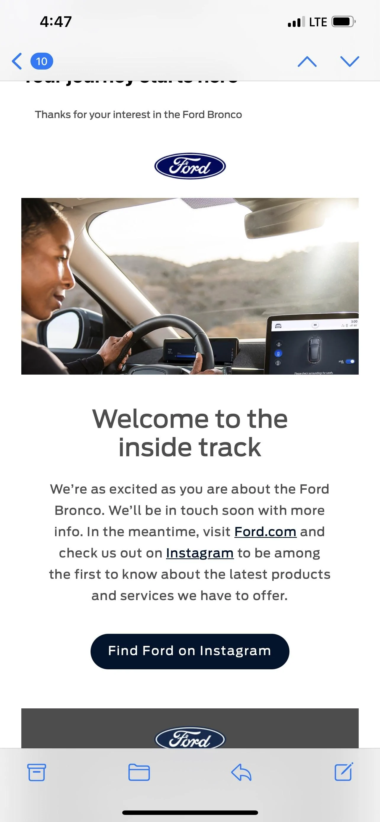 Ford Bronco Ridiculous email from Ford 8CC89A6F-A66C-4F39-86FF-353CFF329430