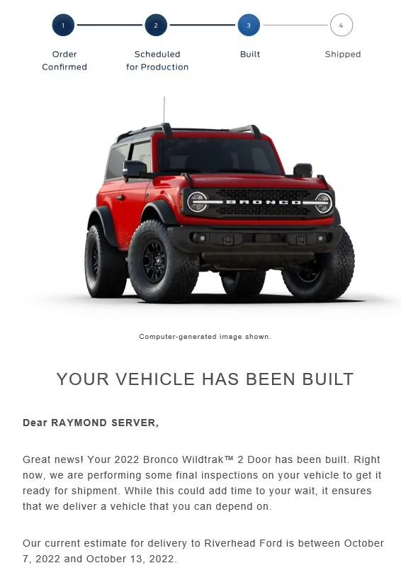 Ford Bronco 9/12/22 Build Week Group  **Now has Google Spreadsheet** completed