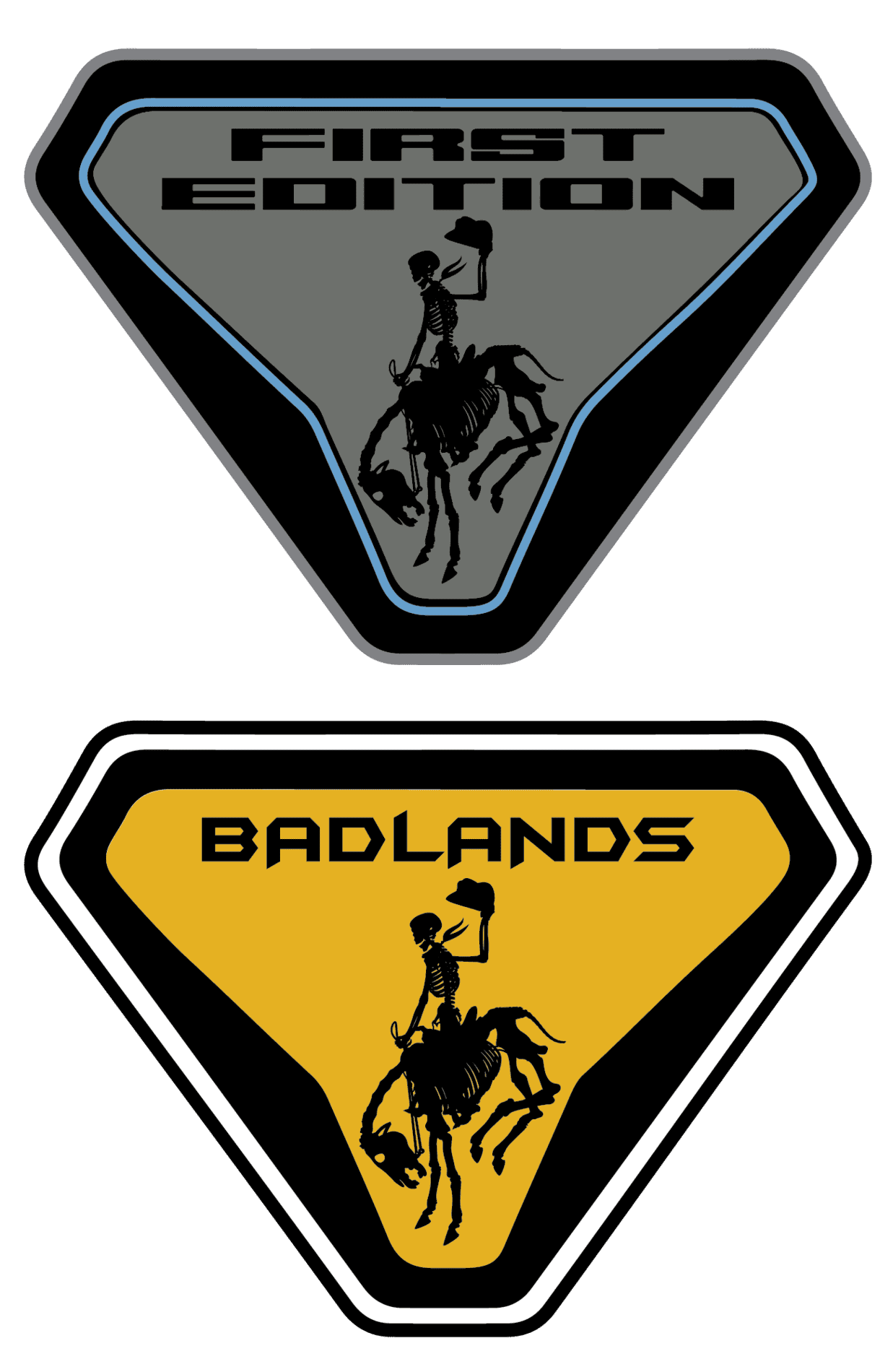 Ford Bronco B6G members-made custom Bronco logos, badges, stickers thread - submit your work here rodeo skeleto