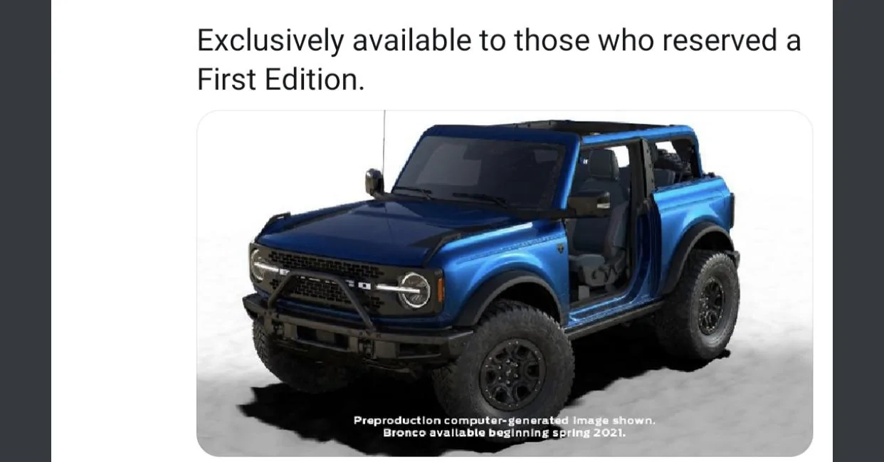 Ford Bronco Lightning Blue Announced Exclusively For Bronco First Edition! 959175C2-83CE-43C7-B066-E0D8D6EFEC45