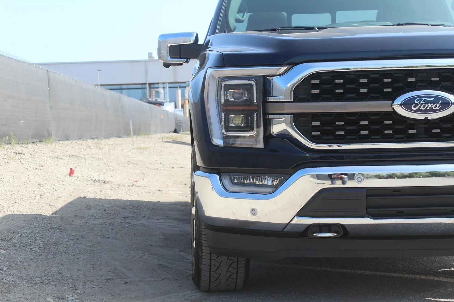 Ford Bronco Antimatter Blue Thread Antimatter Blue 2021 F-150 King Ranch Chrome 30