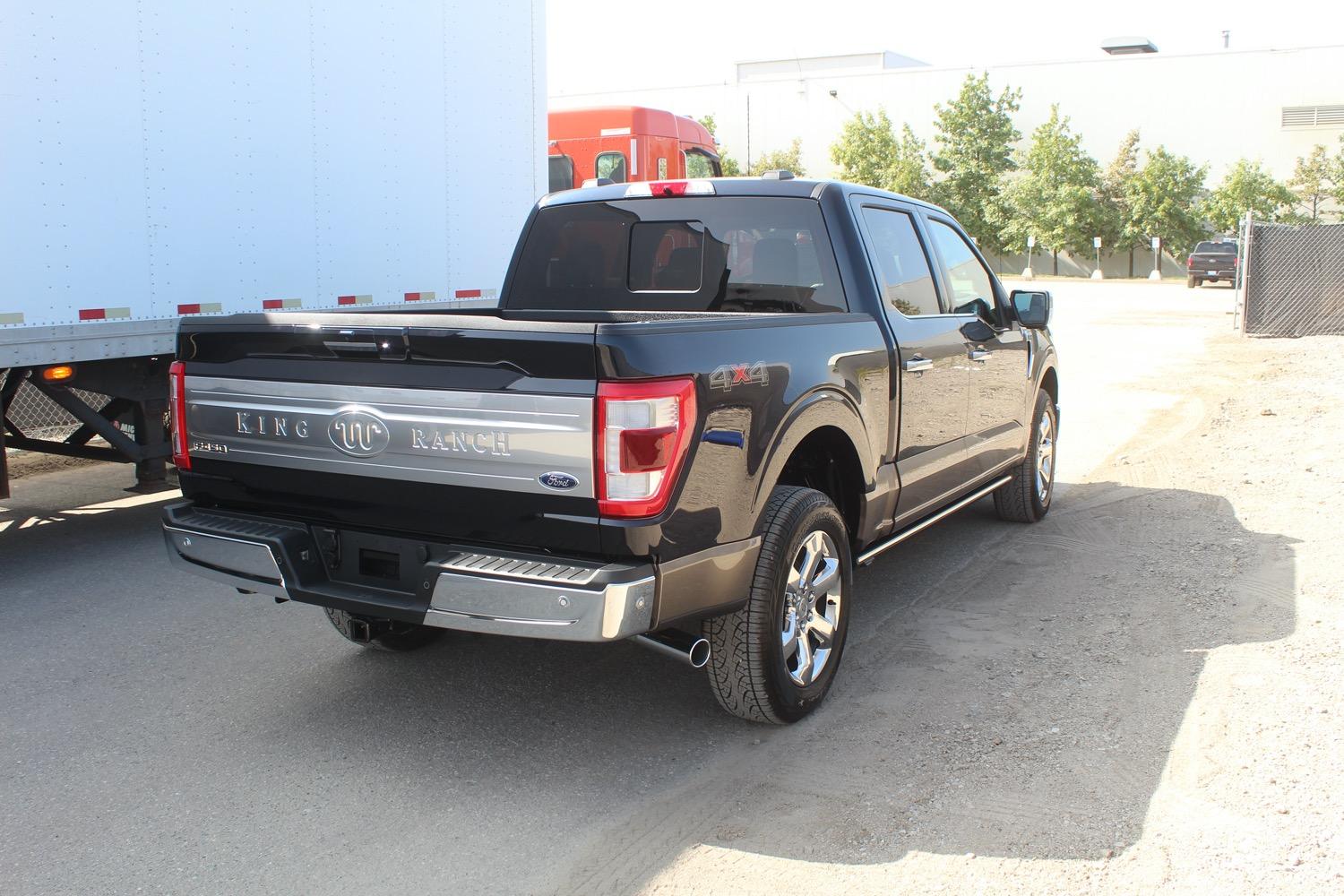 Ford Bronco Antimatter Blue Thread Antimatter Blue 2021 F-150 King Ranch Chrome 25
