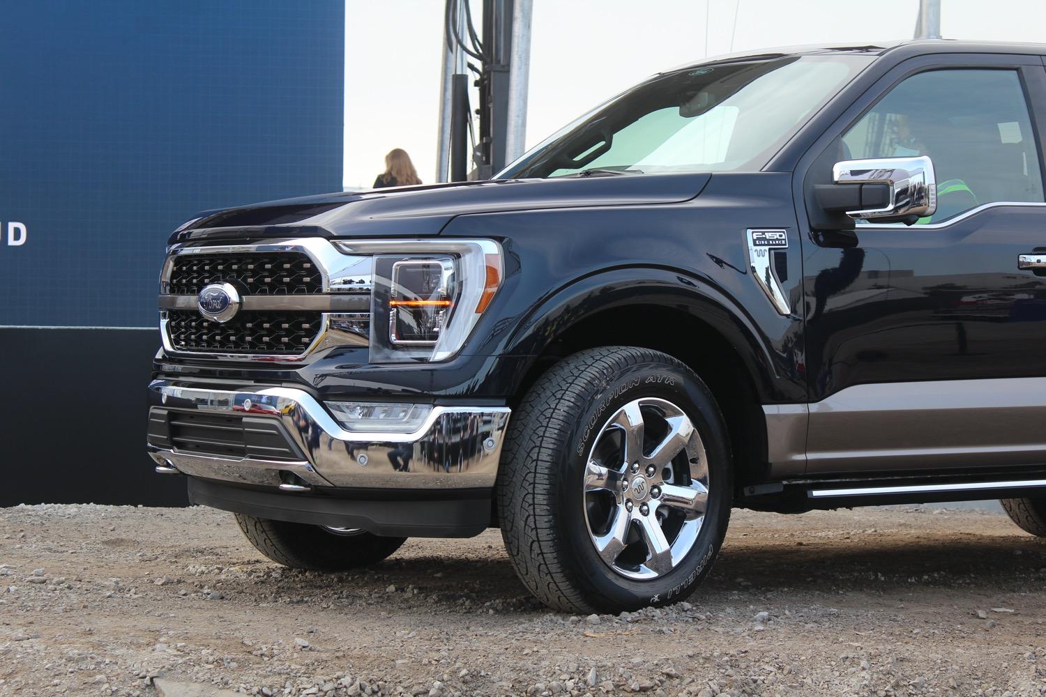 Ford Bronco Antimatter Blue Thread Antimatter Blue 2021 F-150 King Ranch Chrome 41