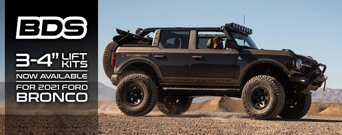 Ford Bronco 3-4" LIFT KITS by BDS Suspension | 2021+ FORD BRONCO BDS-NPR-HEADER-bronco-spacer-kits-1