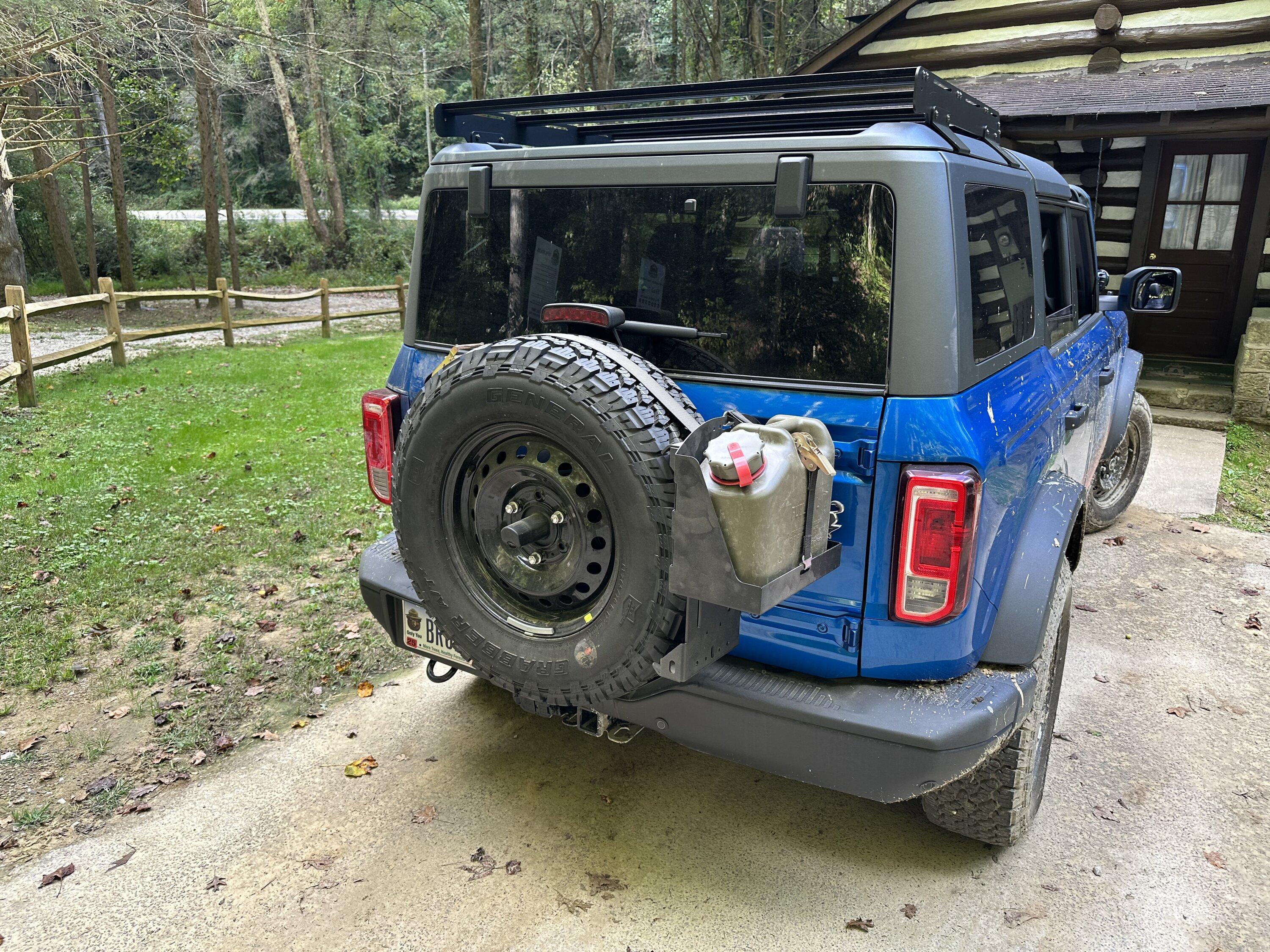 Ford Bronco My Custom Jerry Can Holder A079221F-B16A-4560-A51E-500D1697FF41