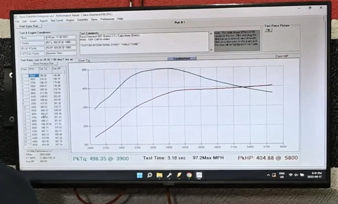 Ford Bronco International Dyno Authority 2.7 Bronco Tune Hits 404 HP/ 498 LB-FT .... cracked ECM and custom tuned BD46A918-F49A-49F2-A499-ECFEE33620FB