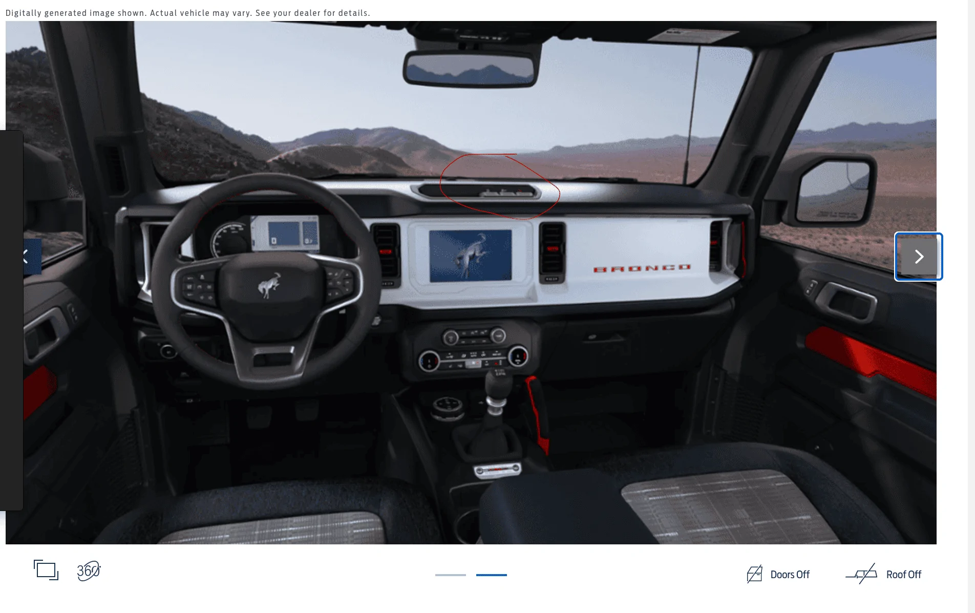 Ford Bronco Heritage Bronco -- Lockers btns