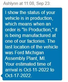 Ford Bronco 9/19/22 Build Week Ford Chat 9-23-2022