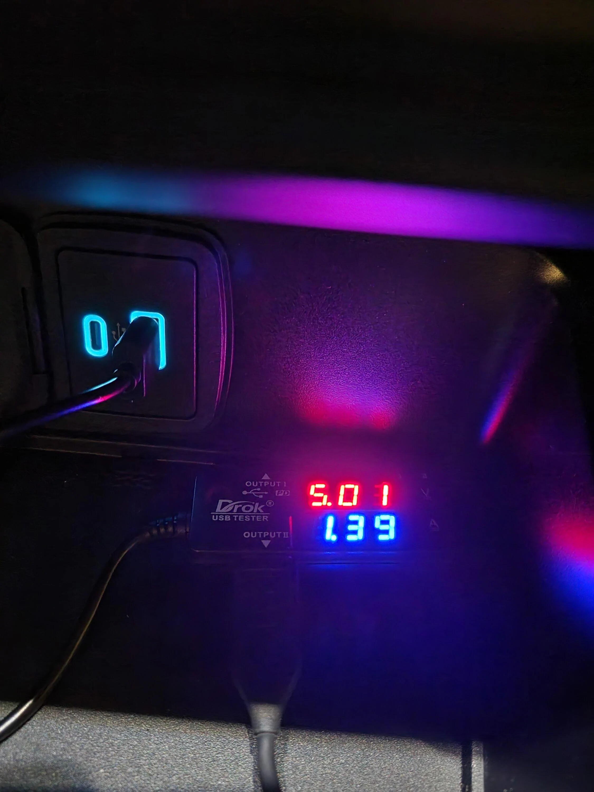 Ford Bronco USB output wattage (anyone tested?) 20220920_205748