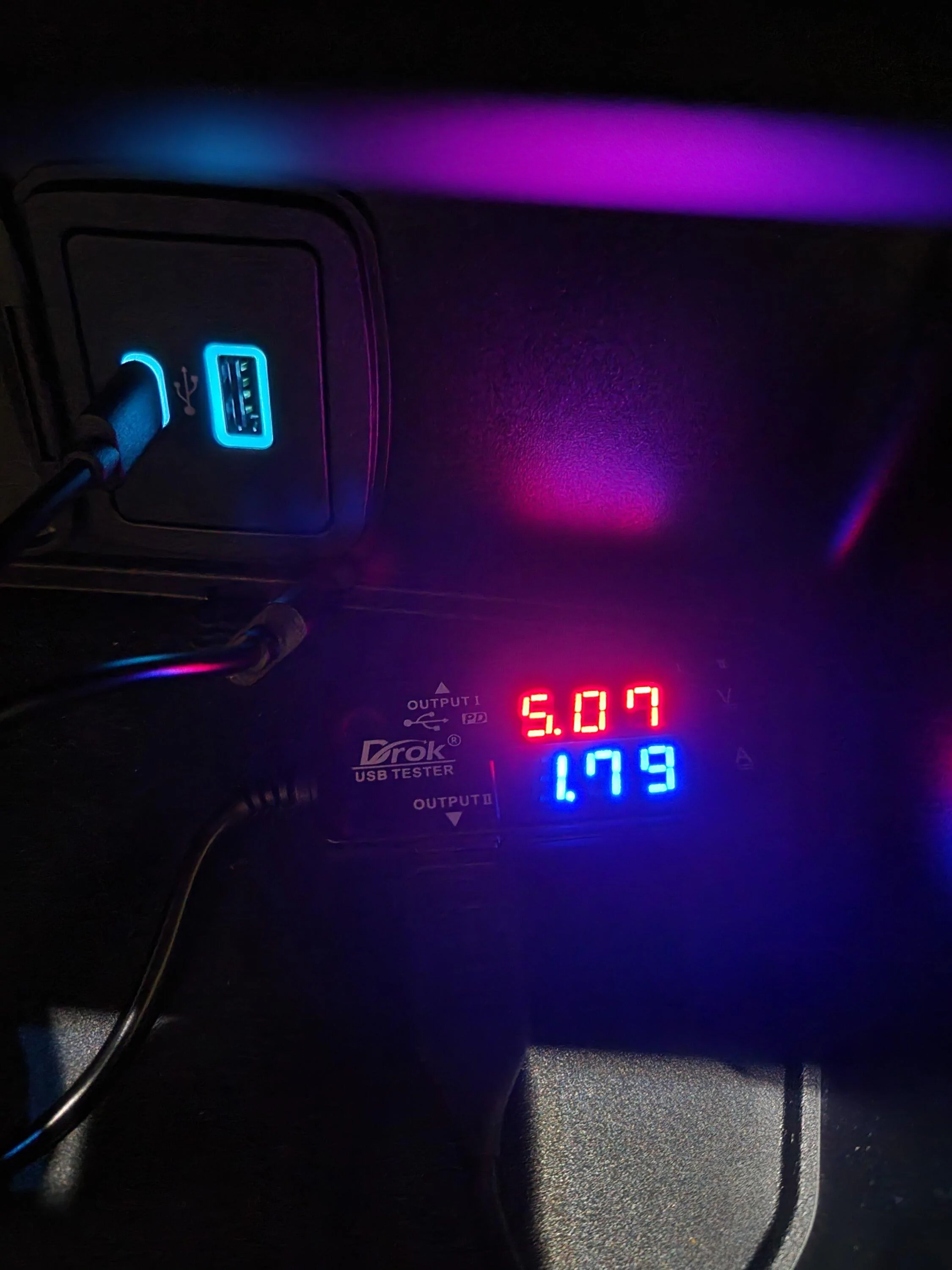 Ford Bronco USB output wattage (anyone tested?) 20220920_205837