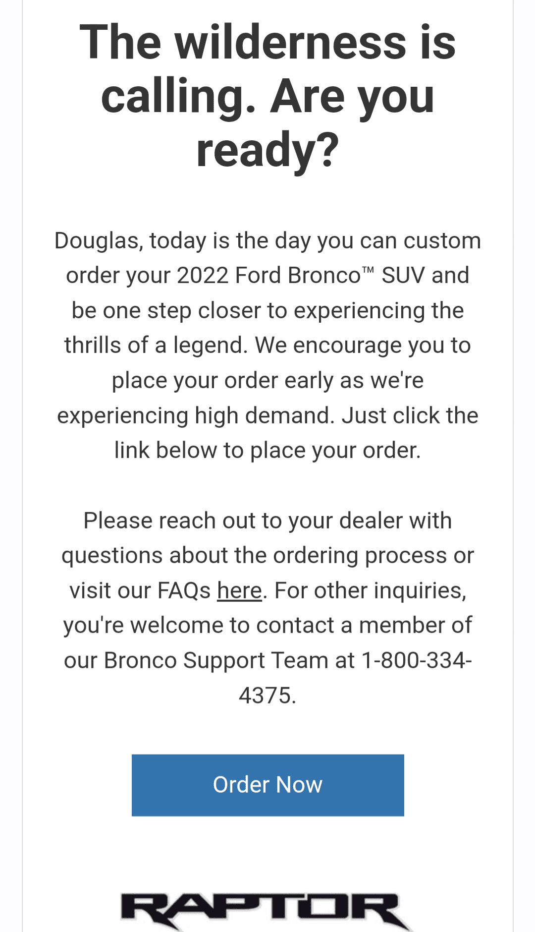 Ford Bronco Need direct intervention help from Ford Screenshot_20220924-105149