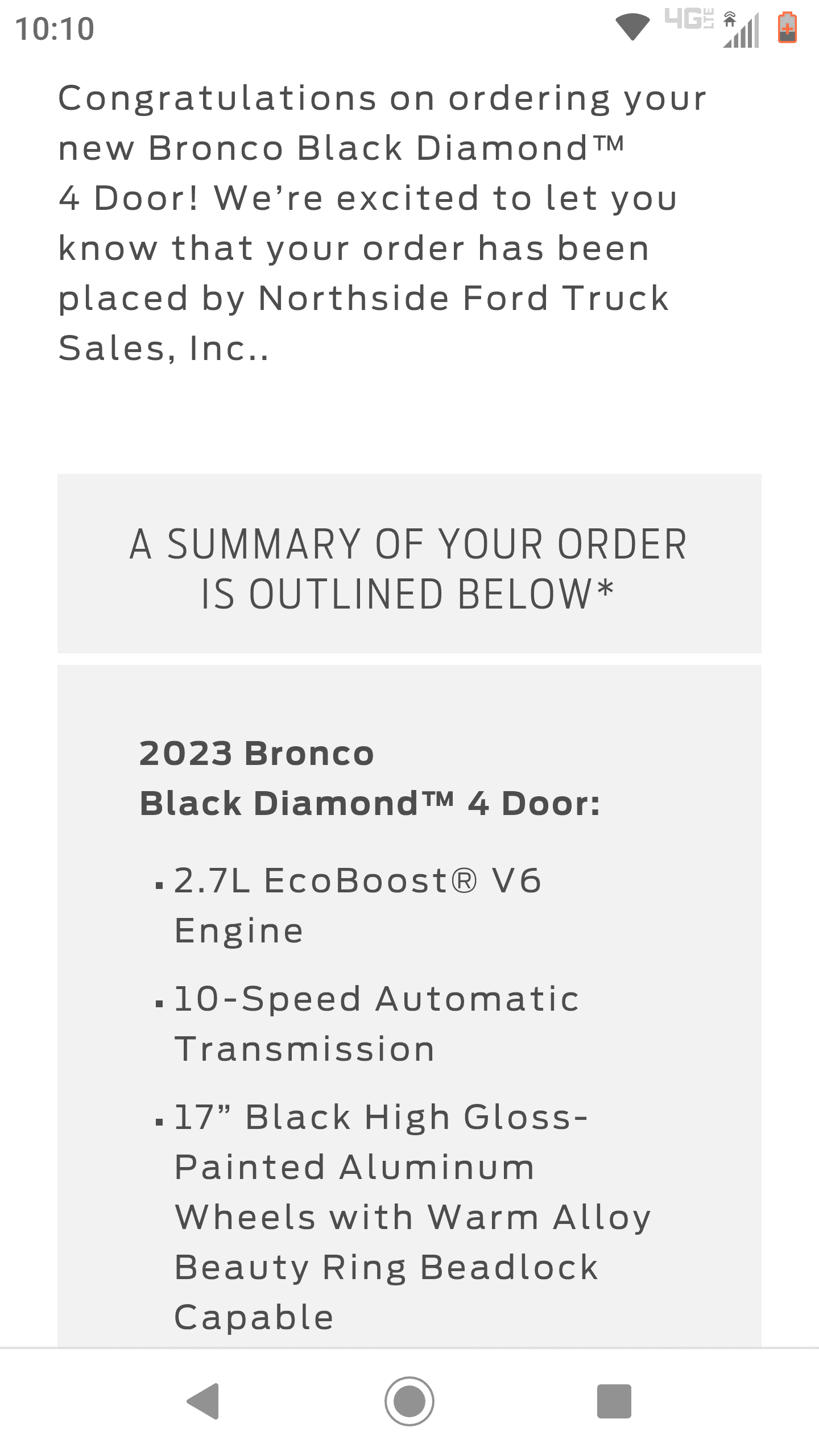 Ford Bronco PSA / Tips on 2023MY Bronco ReOrdering Screenshot_20220924-101019