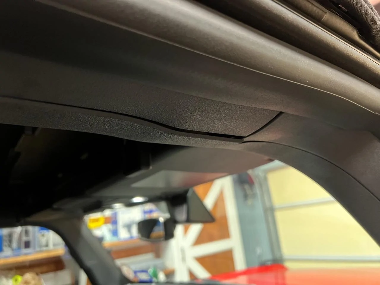 Ford Bronco A Pillar Trim Pulling Back F4650DC4-5EF8-4B62-AE02-DA538DDA0B01