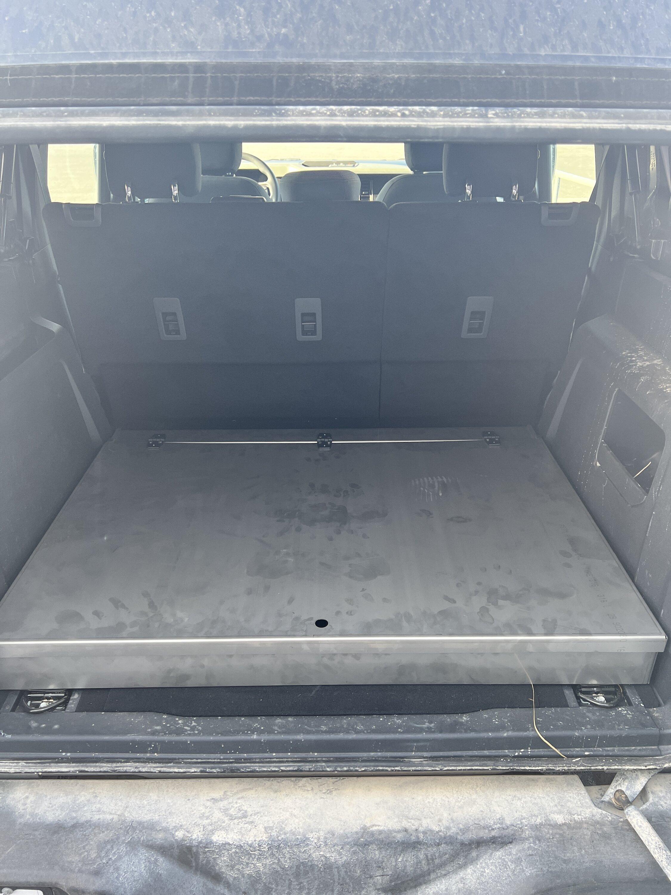 Ford Bronco Designed my own low profile cargo box (for complete lay flat mattress) C505FD2B-CC26-40A1-863F-274E9193994D
