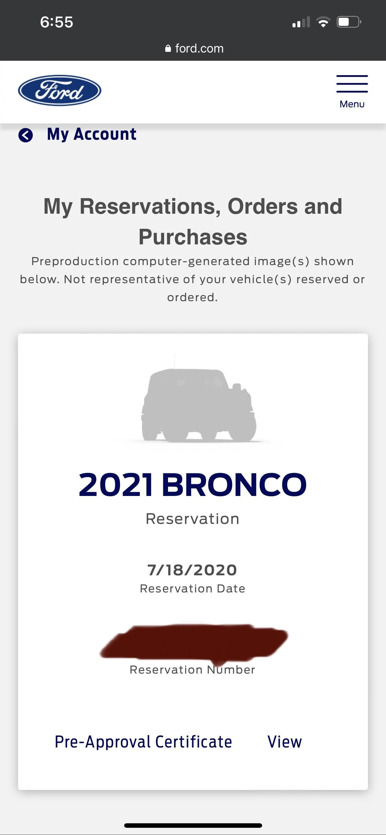Ford Bronco July 2020 Reservation Question 90B324EF-FDB2-4DAD-8699-A1A91340FEF7