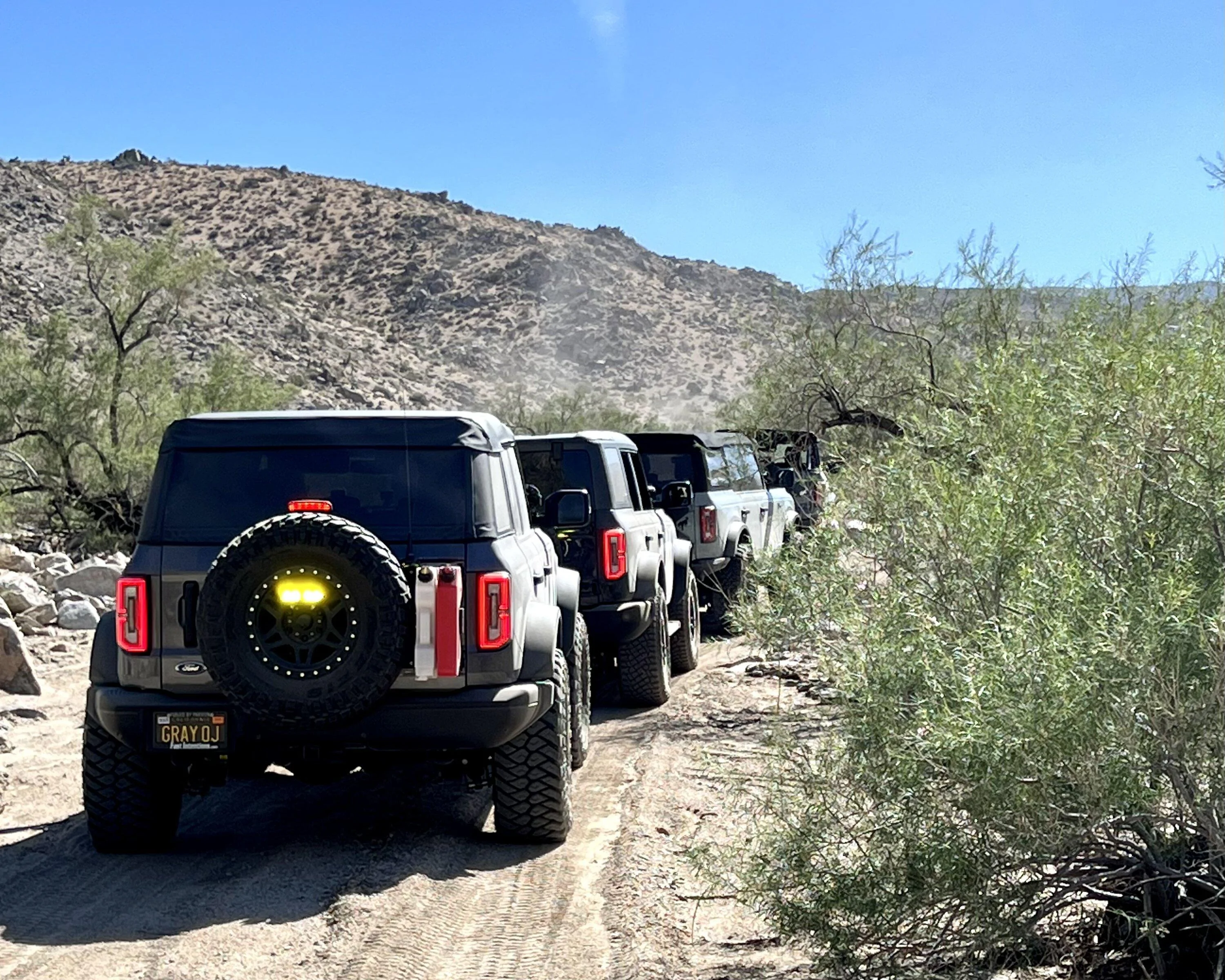 Ford Bronco 50+ Broncos offroad through Rattlesnake Canyon (Apple Valley) to Pioneer Town (Yucca Valley) Photo Sep 24 2022, 10 34 43 AM