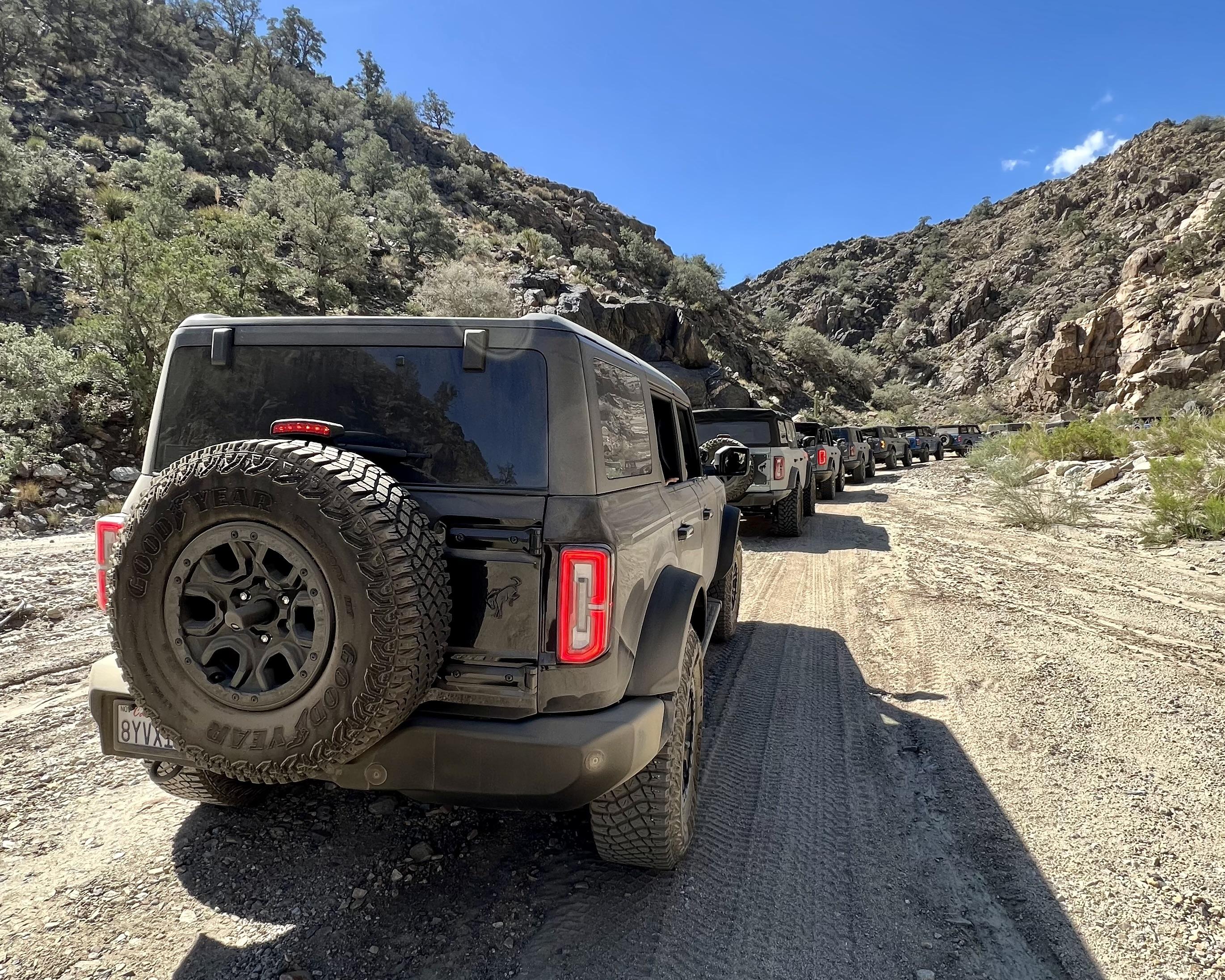Ford Bronco 50+ Broncos offroad through Rattlesnake Canyon (Apple Valley) to Pioneer Town (Yucca Valley) Photo Sep 24 2022, 11 07 07 AM