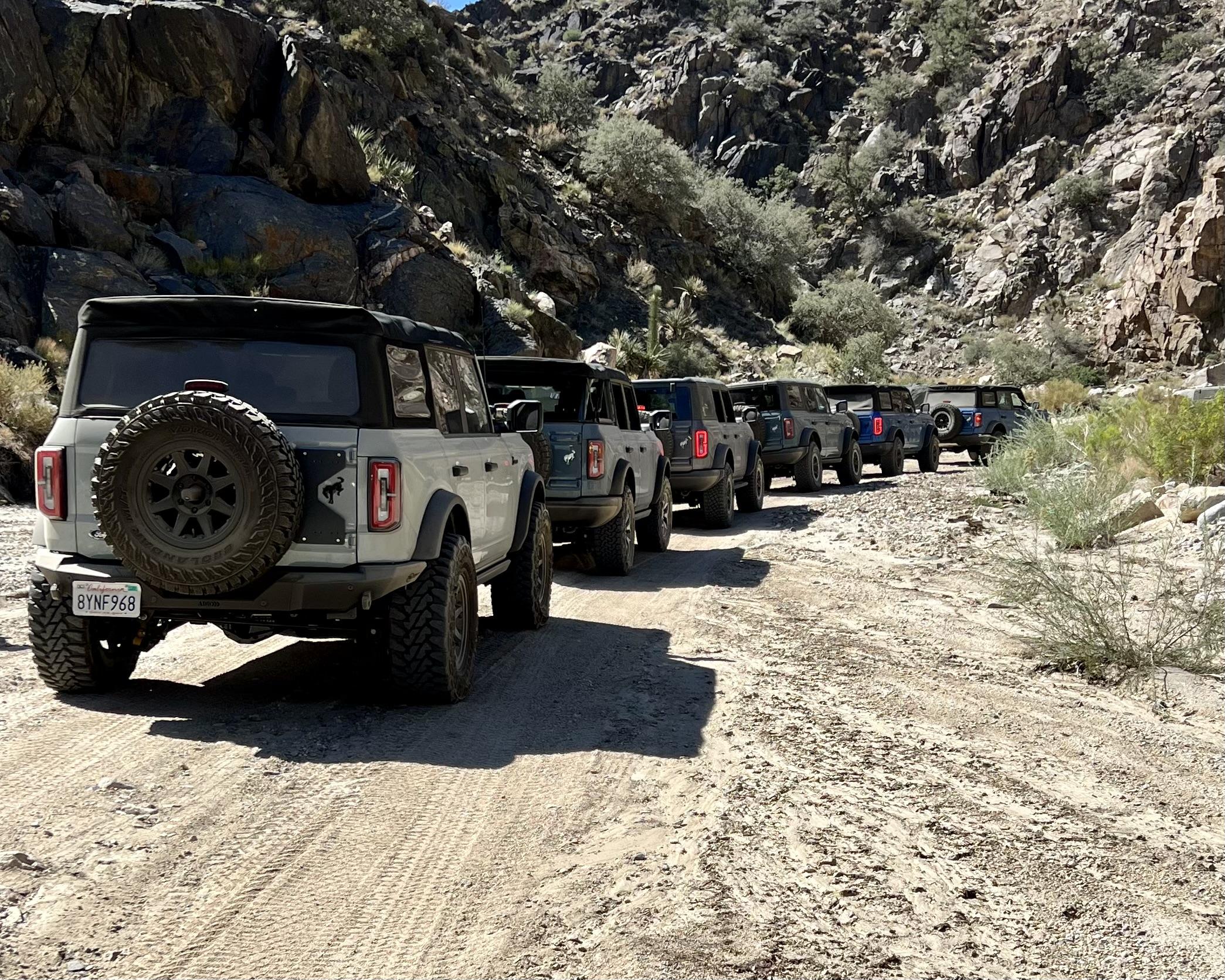 Ford Bronco 50+ Broncos offroad through Rattlesnake Canyon (Apple Valley) to Pioneer Town (Yucca Valley) Photo Sep 24 2022, 11 07 31 AM