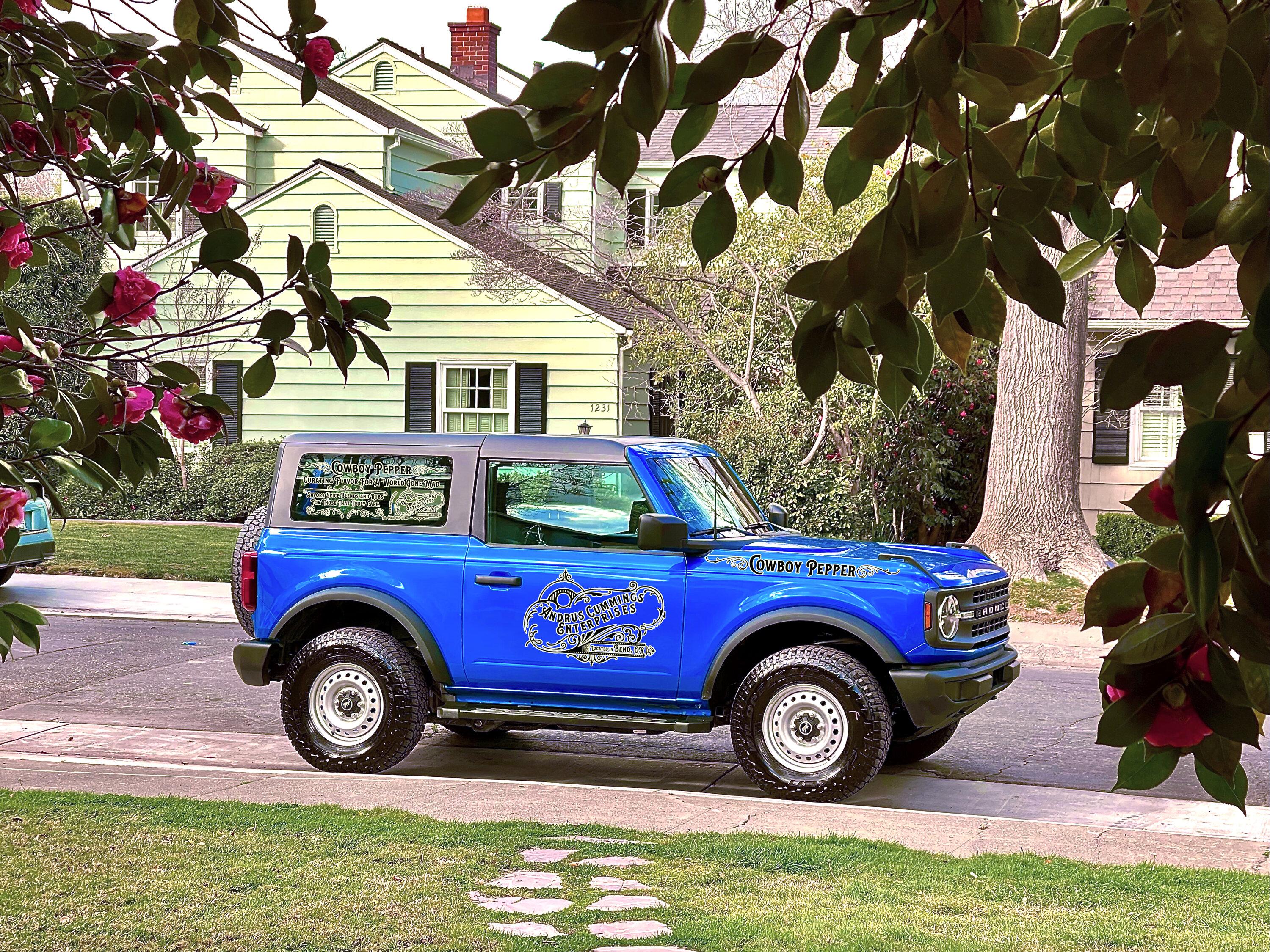 Ford Bronco New custom vinyl plan. ACE_Bronco_Outline