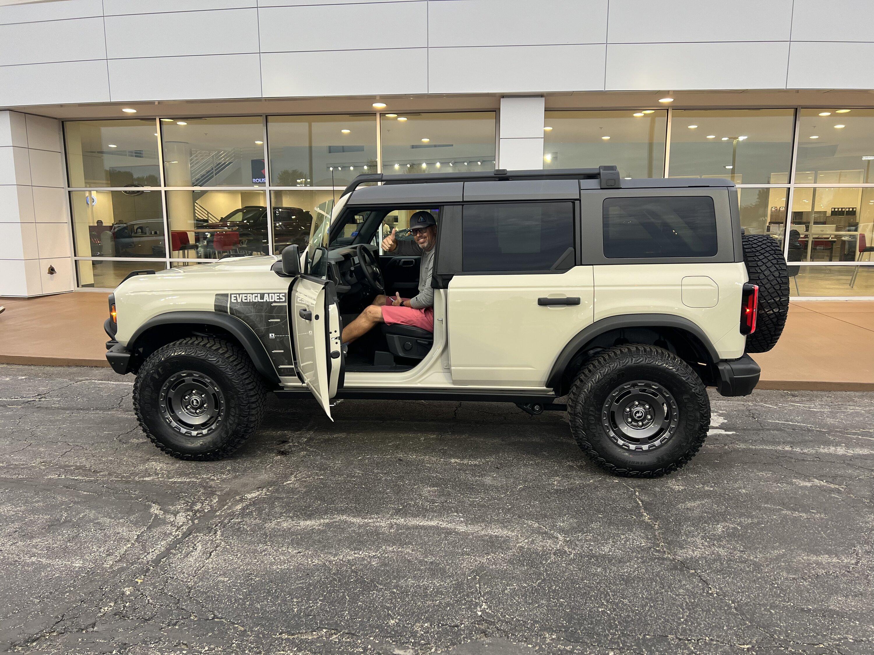 Ford Bronco Finally got her. Desert Tan Everglades Bronco A4A32B2C-040B-4C4C-B45A-4C1D84892E3E