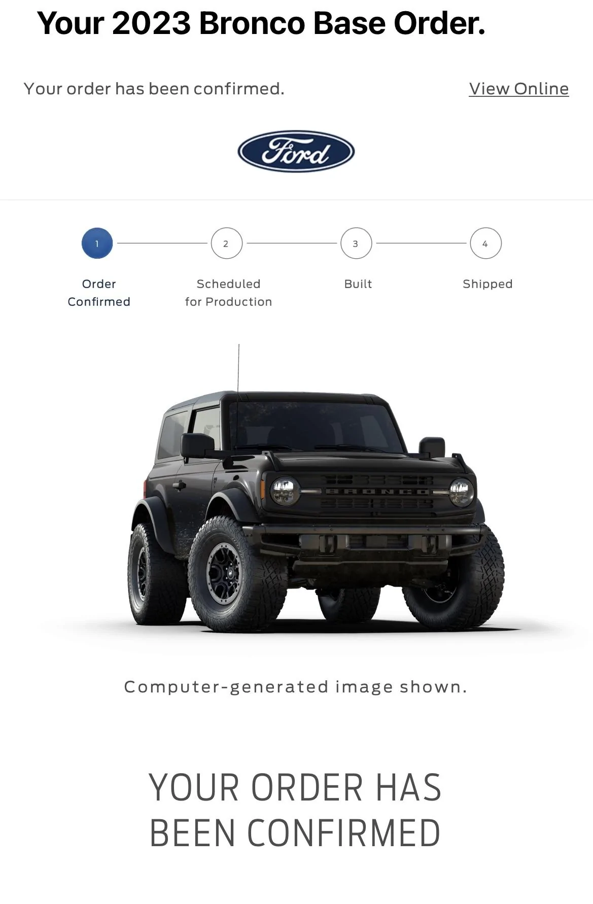 Ford Bronco January 2022 Orders 4F7BAC72-BA80-406A-9BC3-C3C149940F35