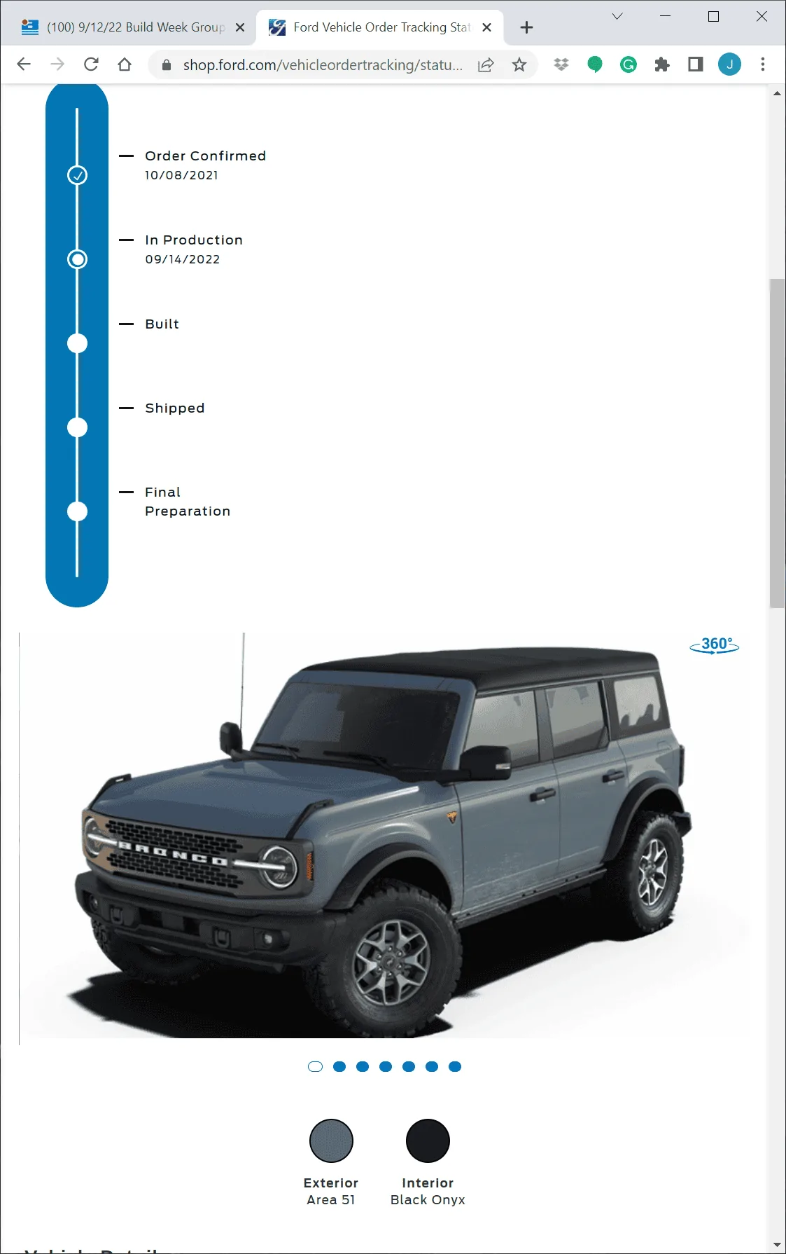Ford Bronco 9/12/22 Build Week Group  **Now has Google Spreadsheet** 1664375376960