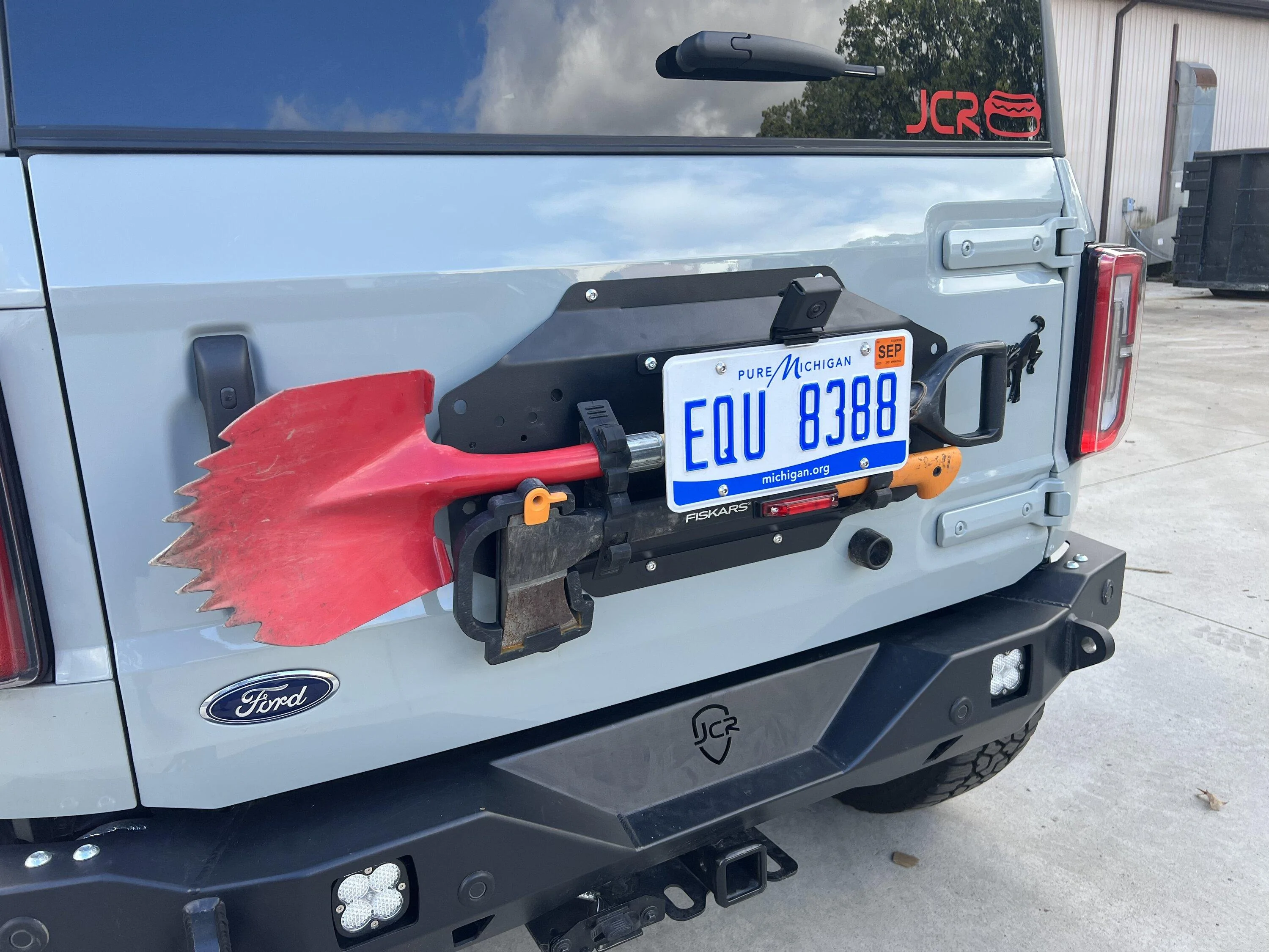 Ford Bronco JcrOffroad Trailgate plate prototype. 0D180303-FB75-4F17-971C-827DA72059AE