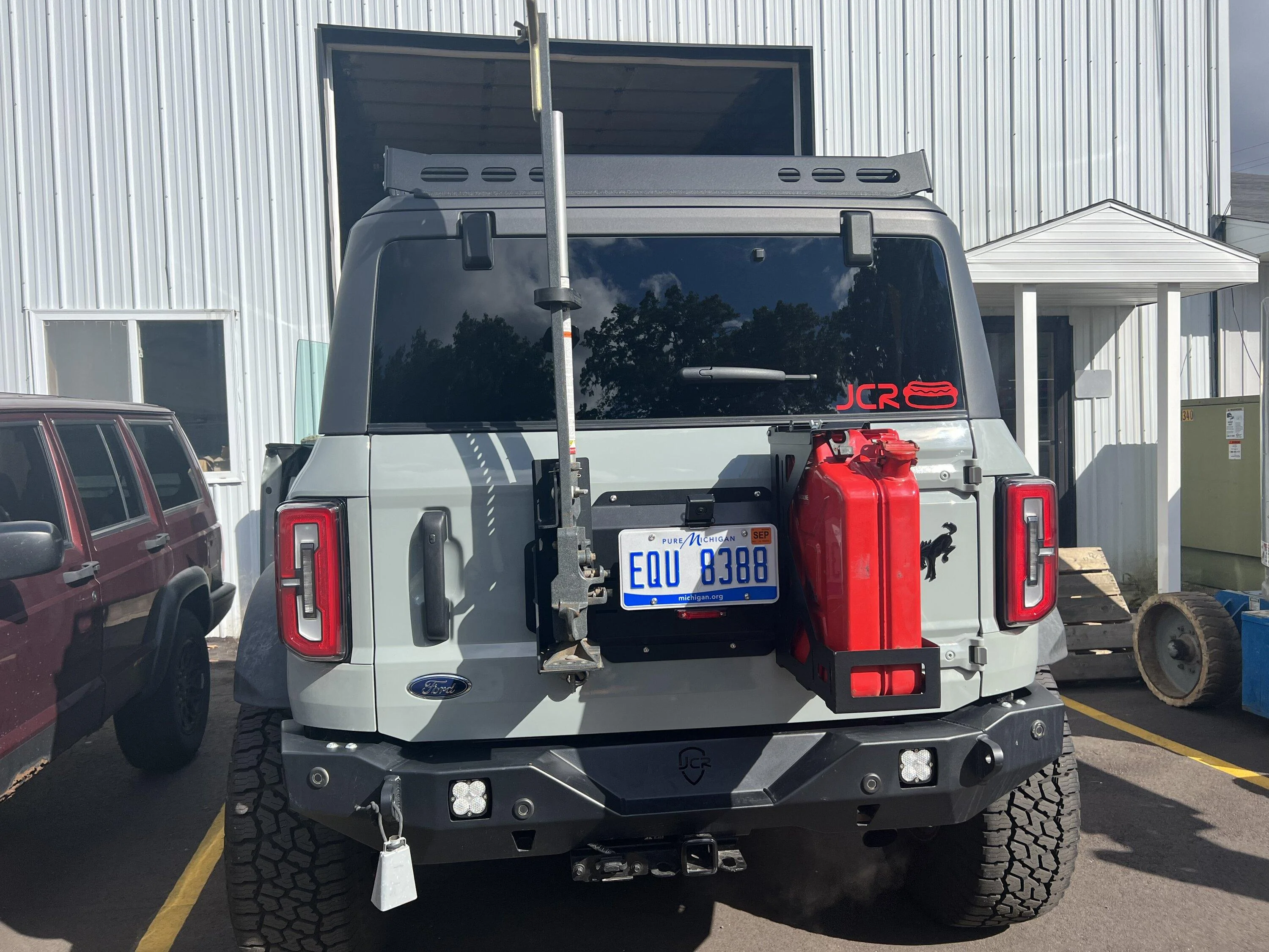 Ford Bronco JcrOffroad Trailgate plate prototype. B19639D4-82D2-49FD-95FD-1A53E3E3158A