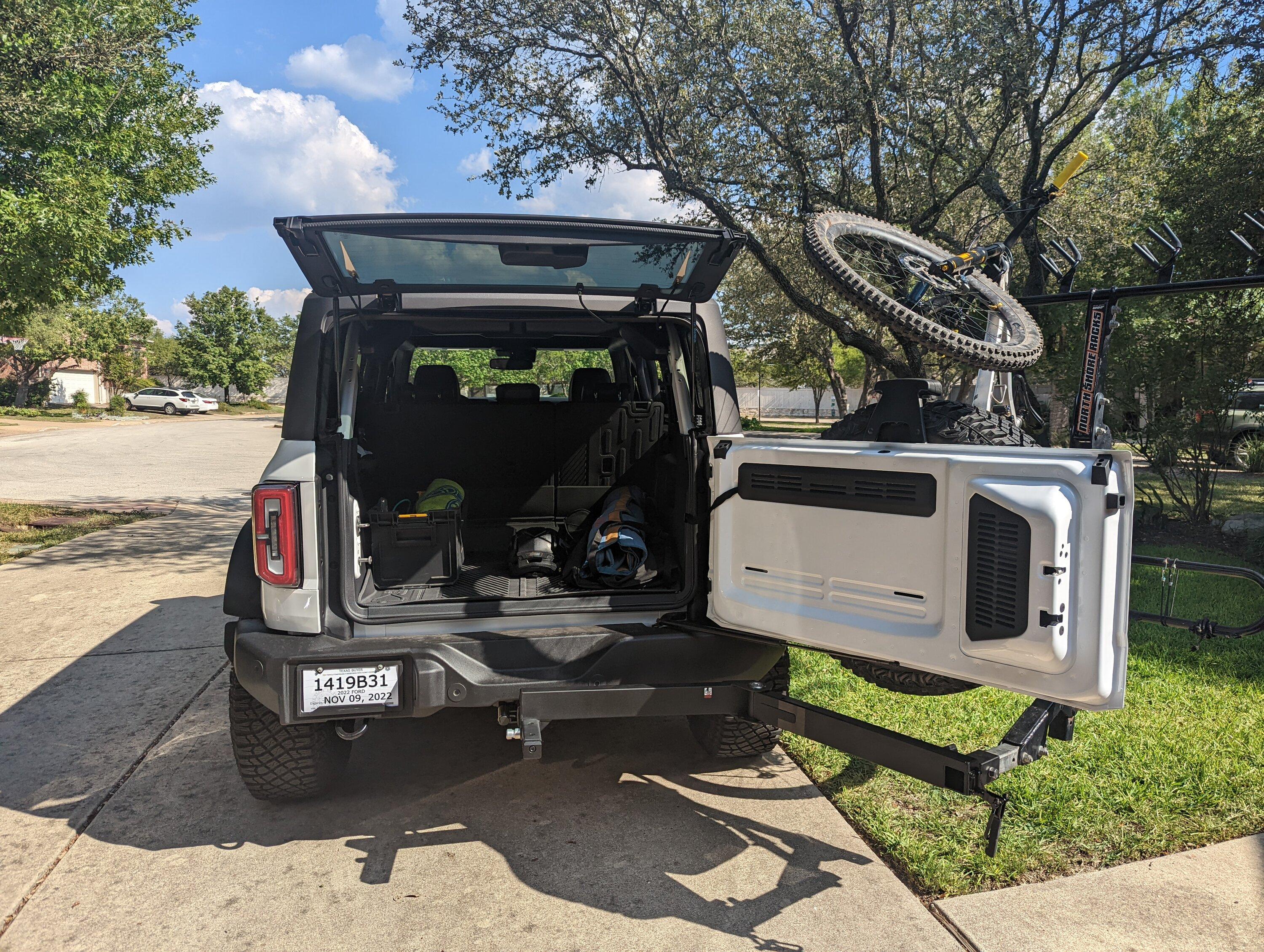 Ford Bronco Kuat Piston Pro X Bike Rack + Pivot Pro 2.0 Hitch Extension PXL_20220923_210957495.MP