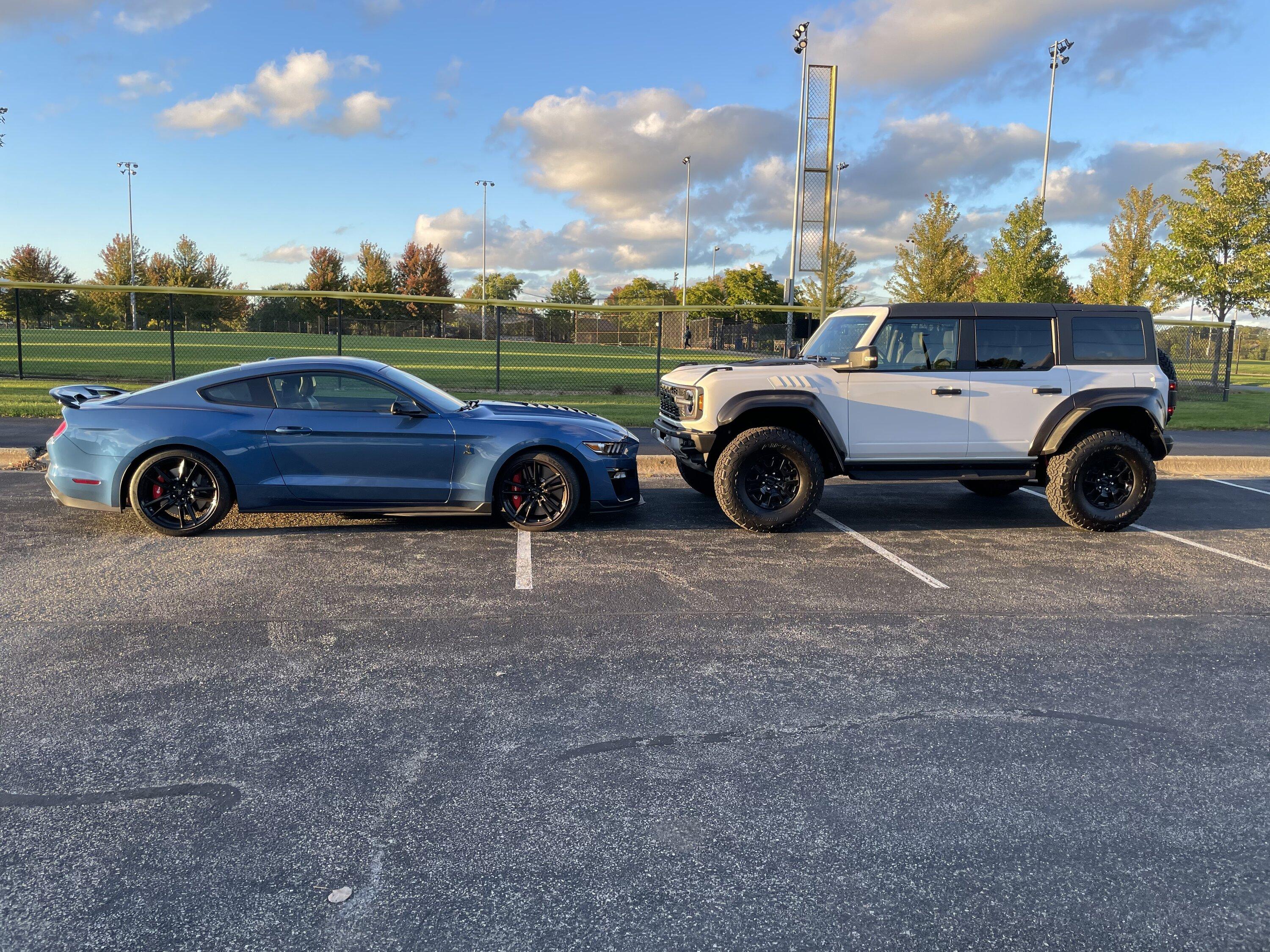 Ford Bronco Match made in Ford heaven…my Bronco Raptor and Shelby GT500 C09BD125-A06A-4BB5-8AFA-6E046C47F46E