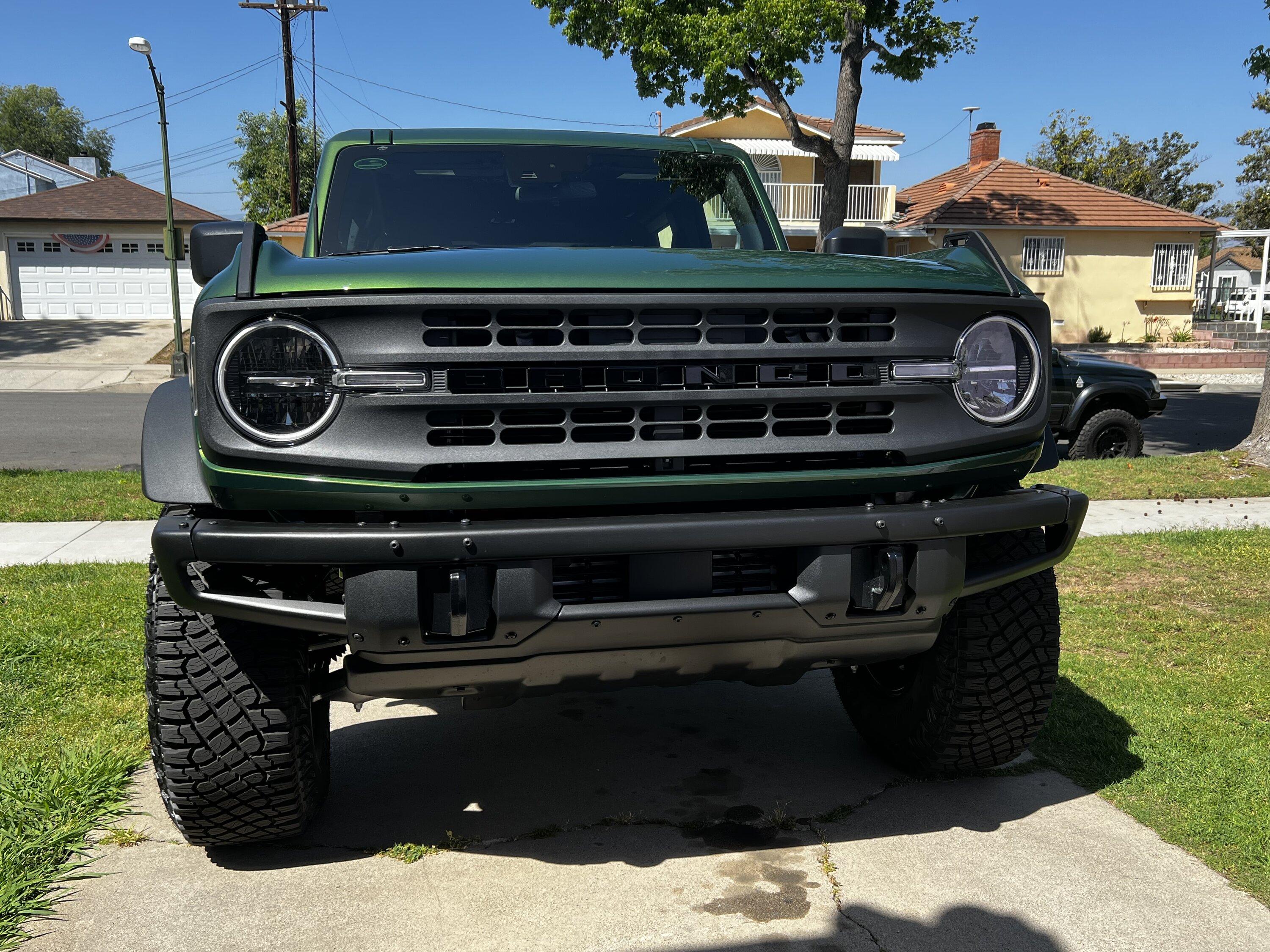 Ford Bronco “Lucky Green” 2022 Eruption Green 4dr Base Sasquatch build 812C16D2-0E89-4364-A941-D805023E3BD9