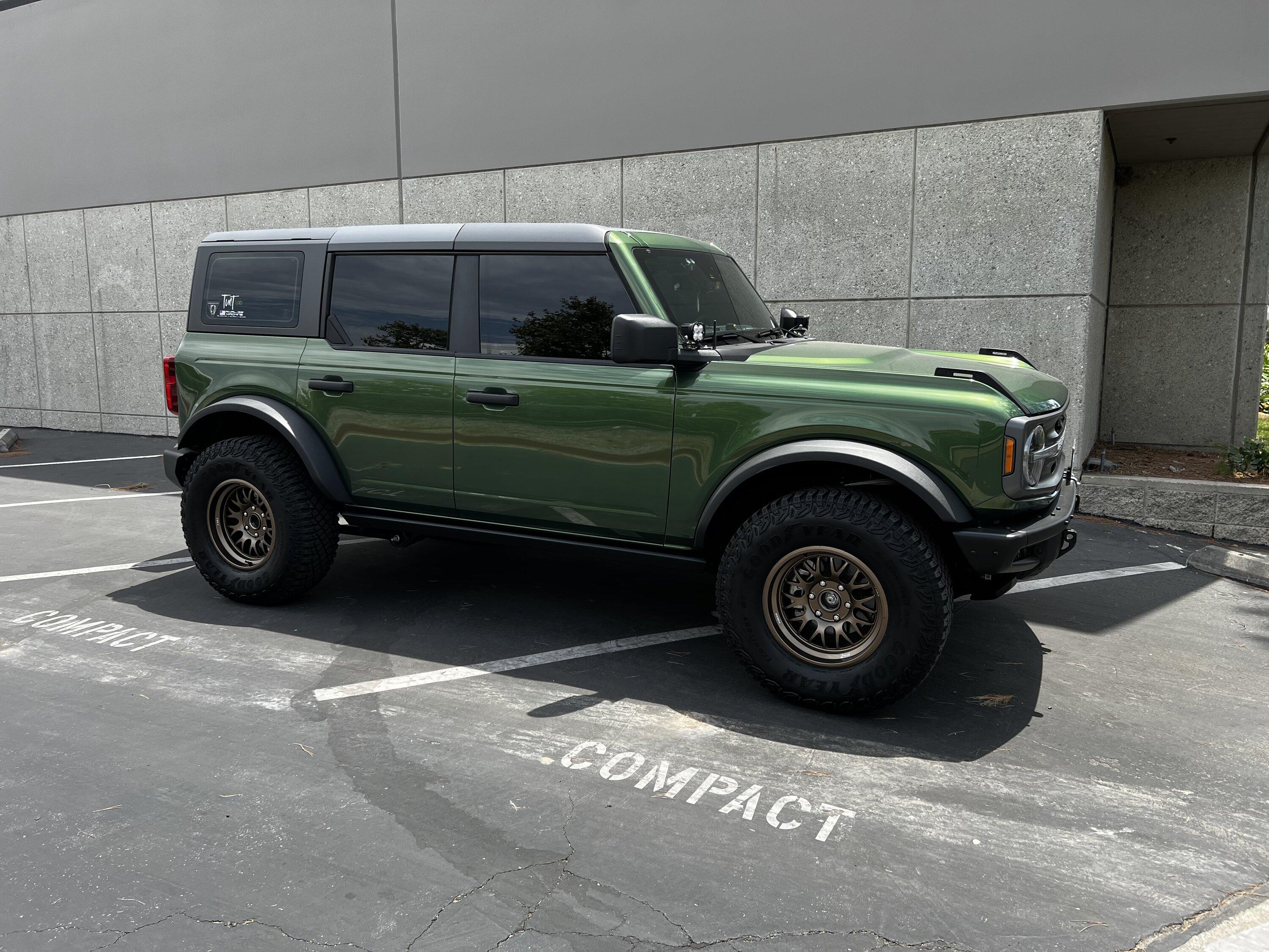 Ford Bronco “Lucky Green” 2022 Eruption Green 4dr Base Sasquatch build F0E39BC1-0FB6-411B-B531-817D735E1BF0