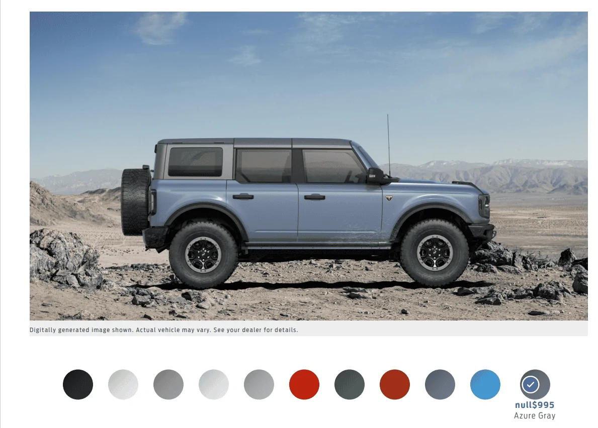 Ford Bronco Azure Gray - Which one is it Ford??? Bronco Azure Gray