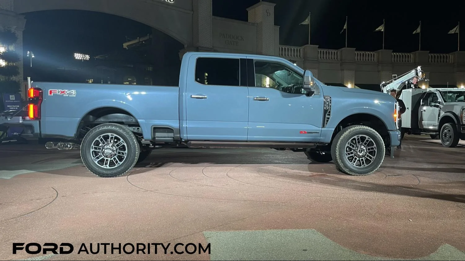 Ford Bronco AZURE GRAY METALLIC Bronco Club 2023-Ford-F-350-Super-Duty-Limited-Azure-Gray-G4-Reveal-Live-Photos-Kentucky-September-2022-E