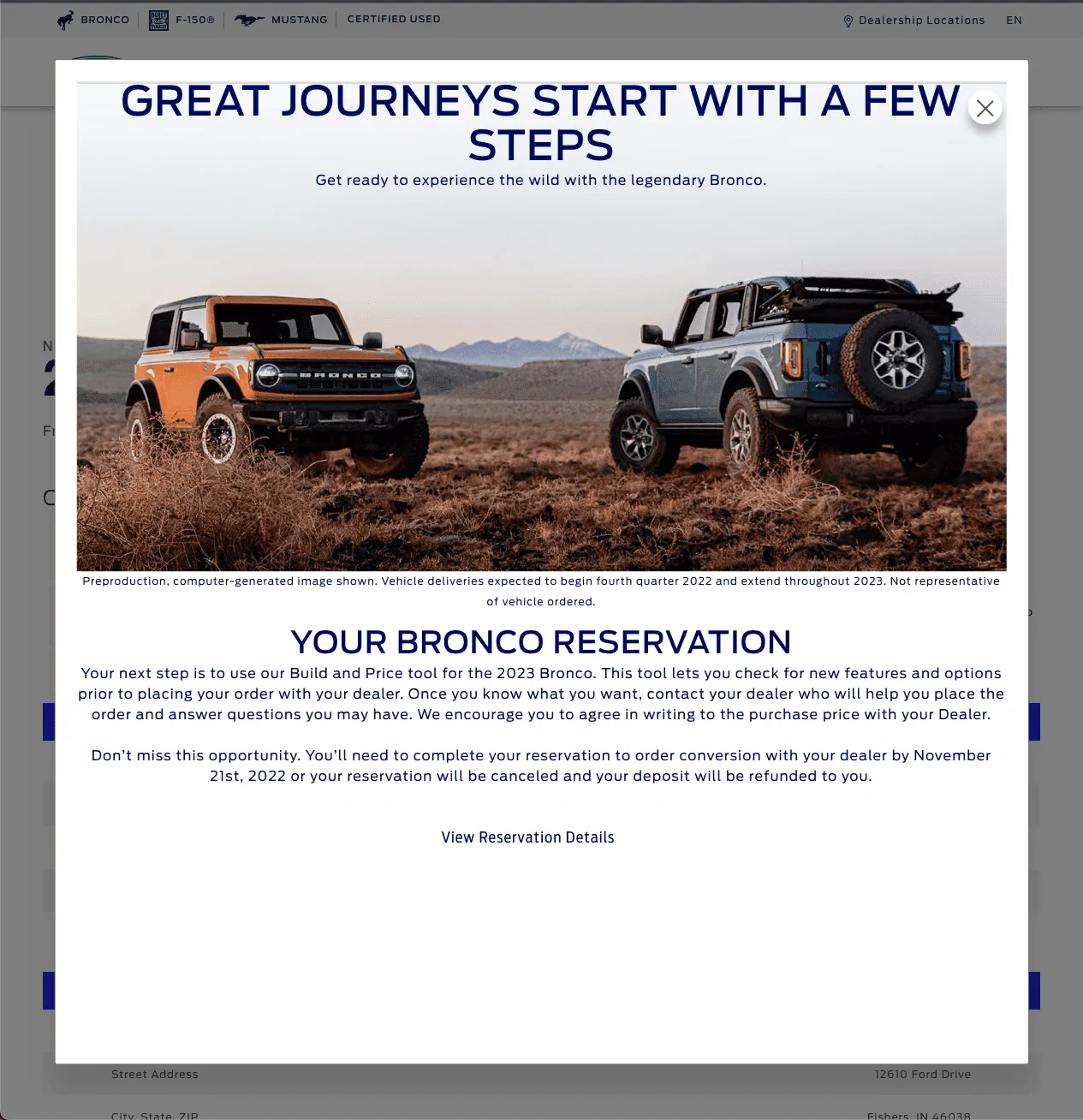Ford Bronco Observations from my reorder process yesterday Screen Shot 2022-10-03 at 3.44.12 PM
